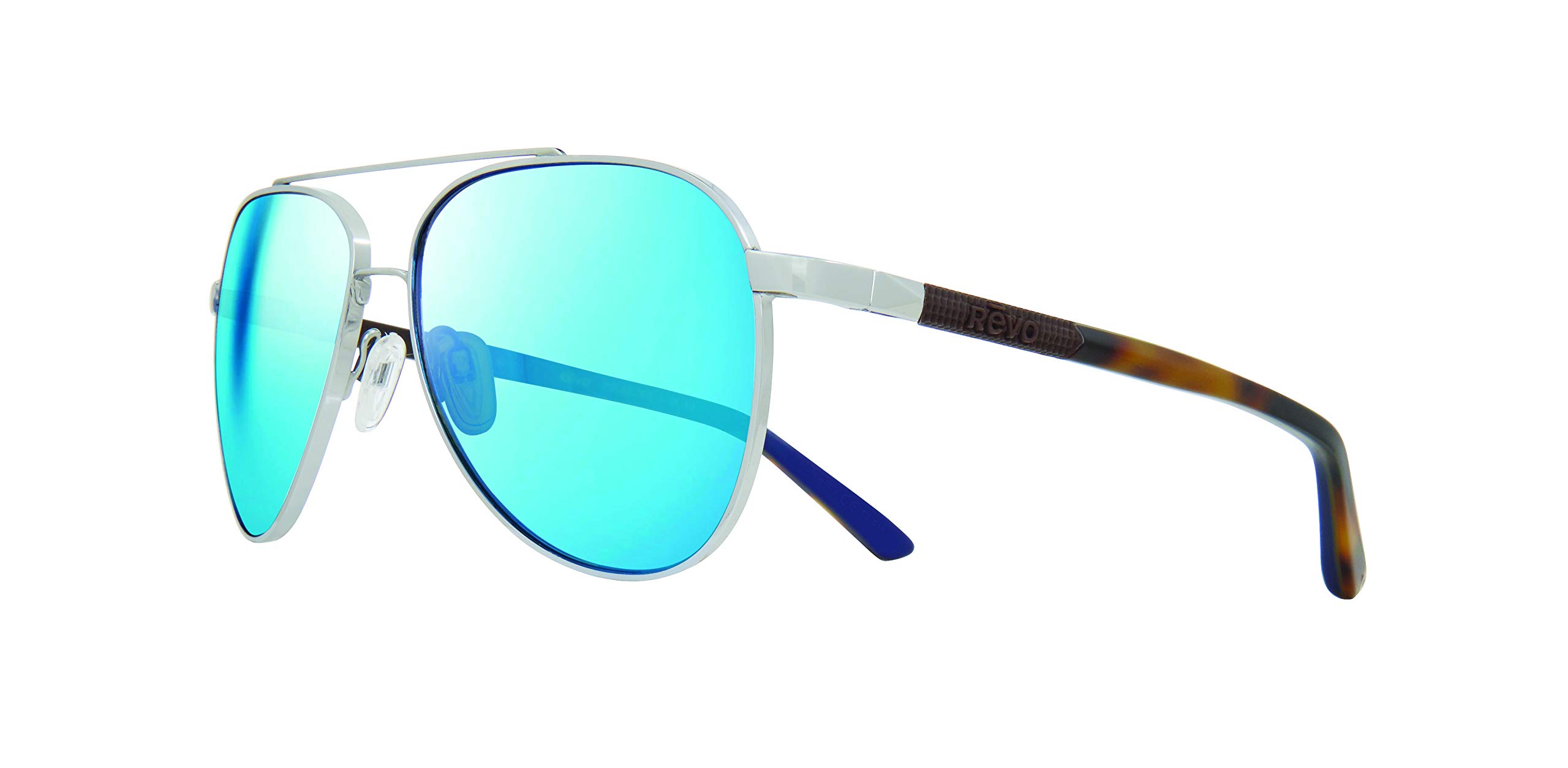 Revo Arthur Polarized Aviator Sunglasses - Crystal Glass Lens & Metal Frame for Men & Women - UV Protection for Driving, Fishing, and Outdoor Activities
