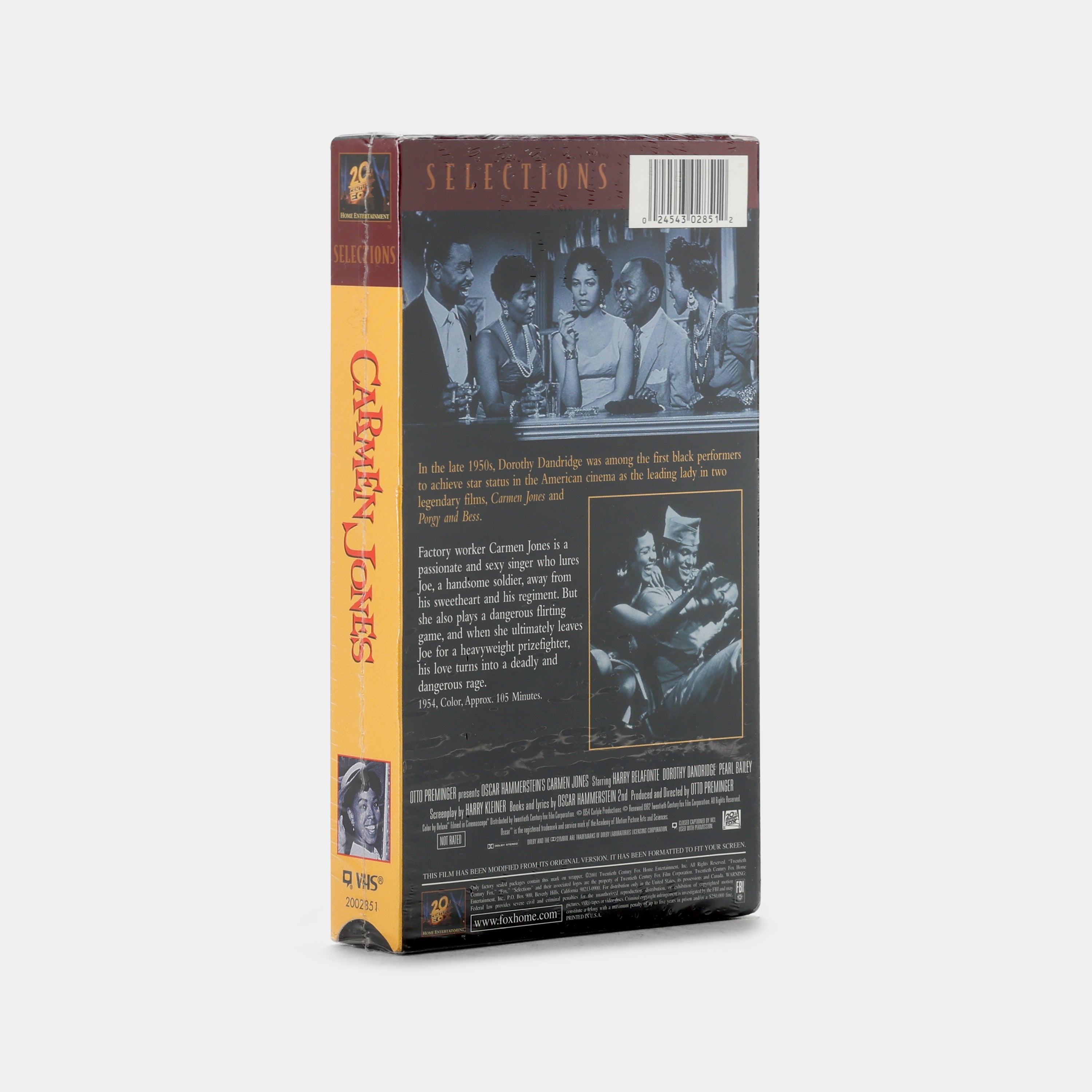 Carmen Jones (Sealed) VHS Tape - Classic Movie Collectible for Vintage Film Enthusiasts - Perfect for Home Theater & Nostalgic Movie Nights