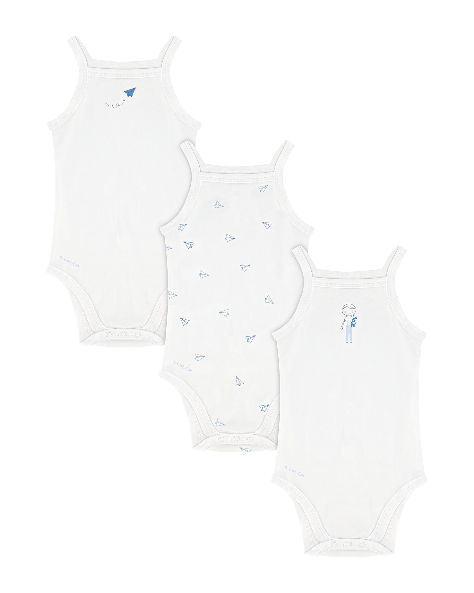 Aime Child Original Sleeveless Undershirts for Girls & Boys - Soft Cotton Summer Tank Tops - Perfect for School, Play & Layering