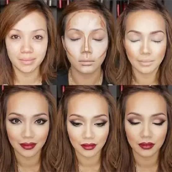 KAYI Highlighter & Contour Stick - Dual-Ended Makeup Stick with Blending Sponge | Creamy Concealer & Illuminating Highlighter for Face Contouring | Perfect for Everyday Makeup & Professional Beauty Looks