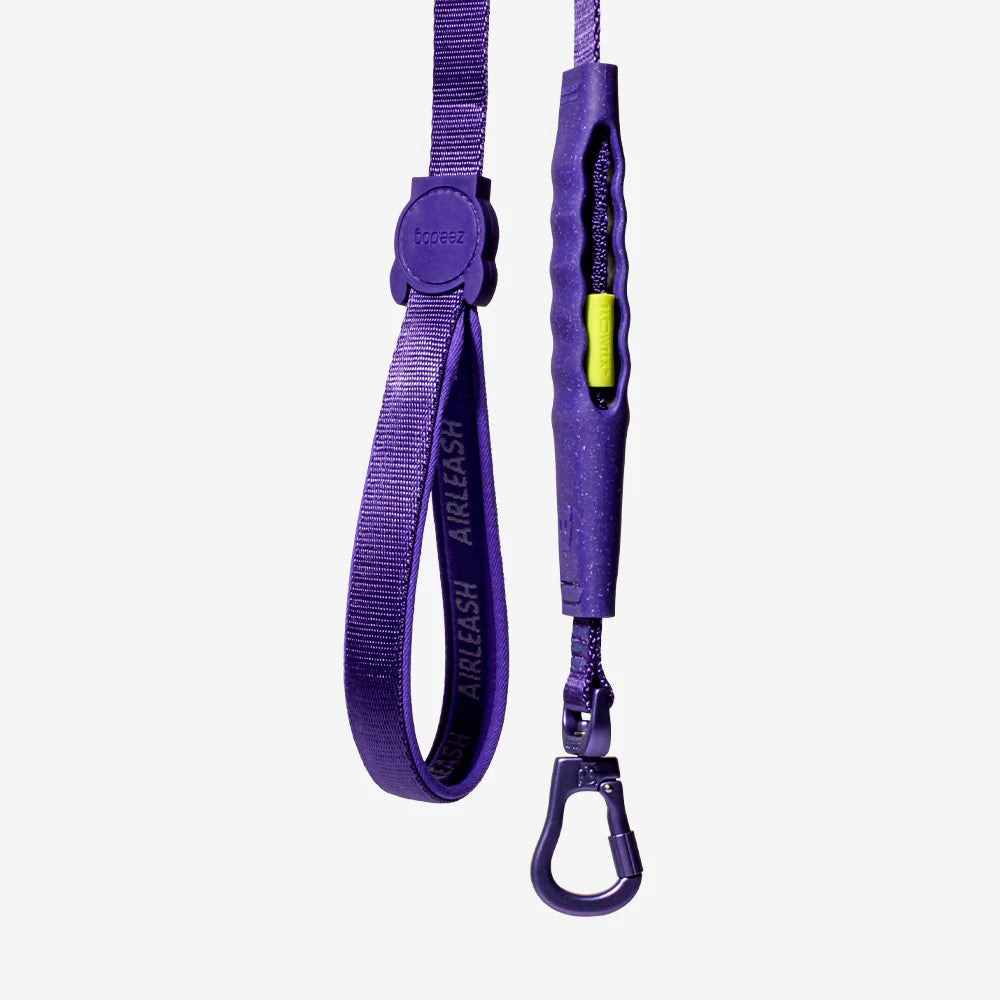 Violet Dog Leash - Adjustable & Durable Airleash by Zee.Dog for Small, Medium & Large Dogs - Perfect for Walking, Running & Outdoor Adventures