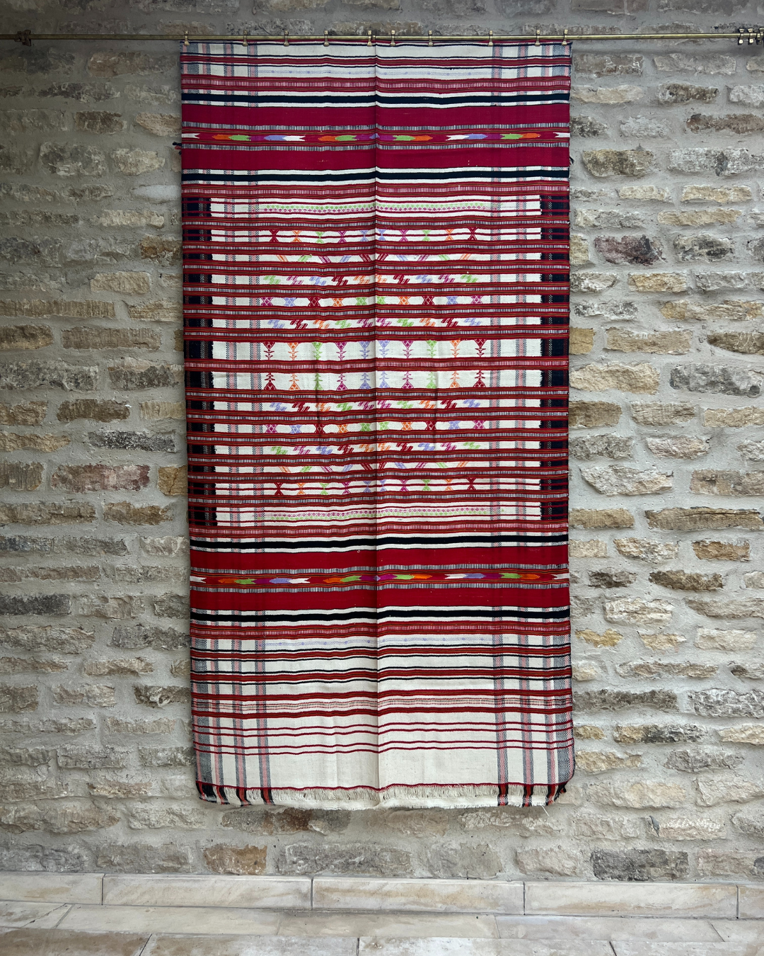 Handmade Tribal Woven Fabric - Medium Size Cotton Textile for Boho Home Decor, Wall Hangings & Table Runners | Perfect for Bohemian Style Living Room, Bedroom & Wedding Decorations