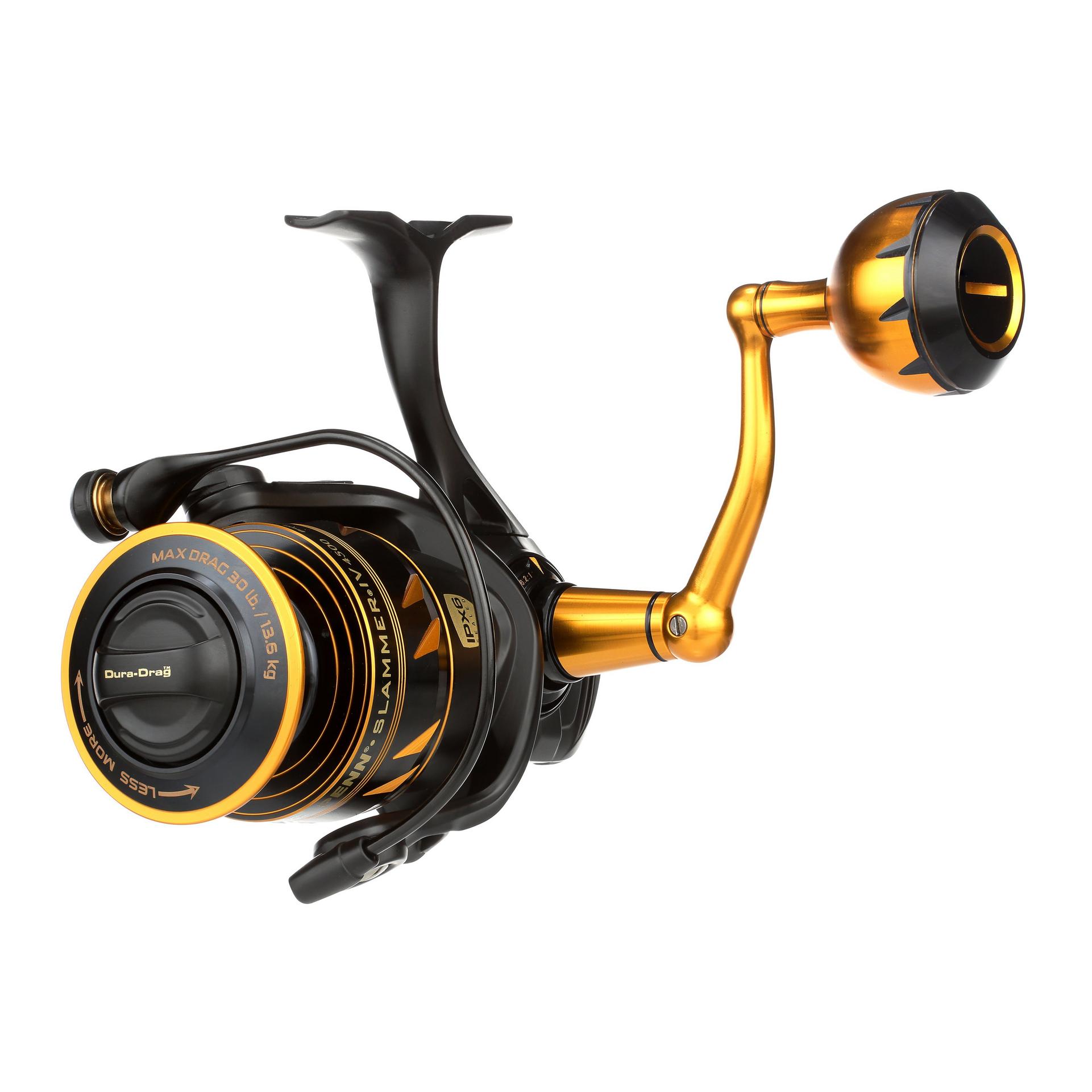 Slammer® IV Bailess Spinning Reel - Saltwater Fishing Reel for Surf, Pier & Offshore Angling | Smooth Drag System | Corrosion-Resistant Design