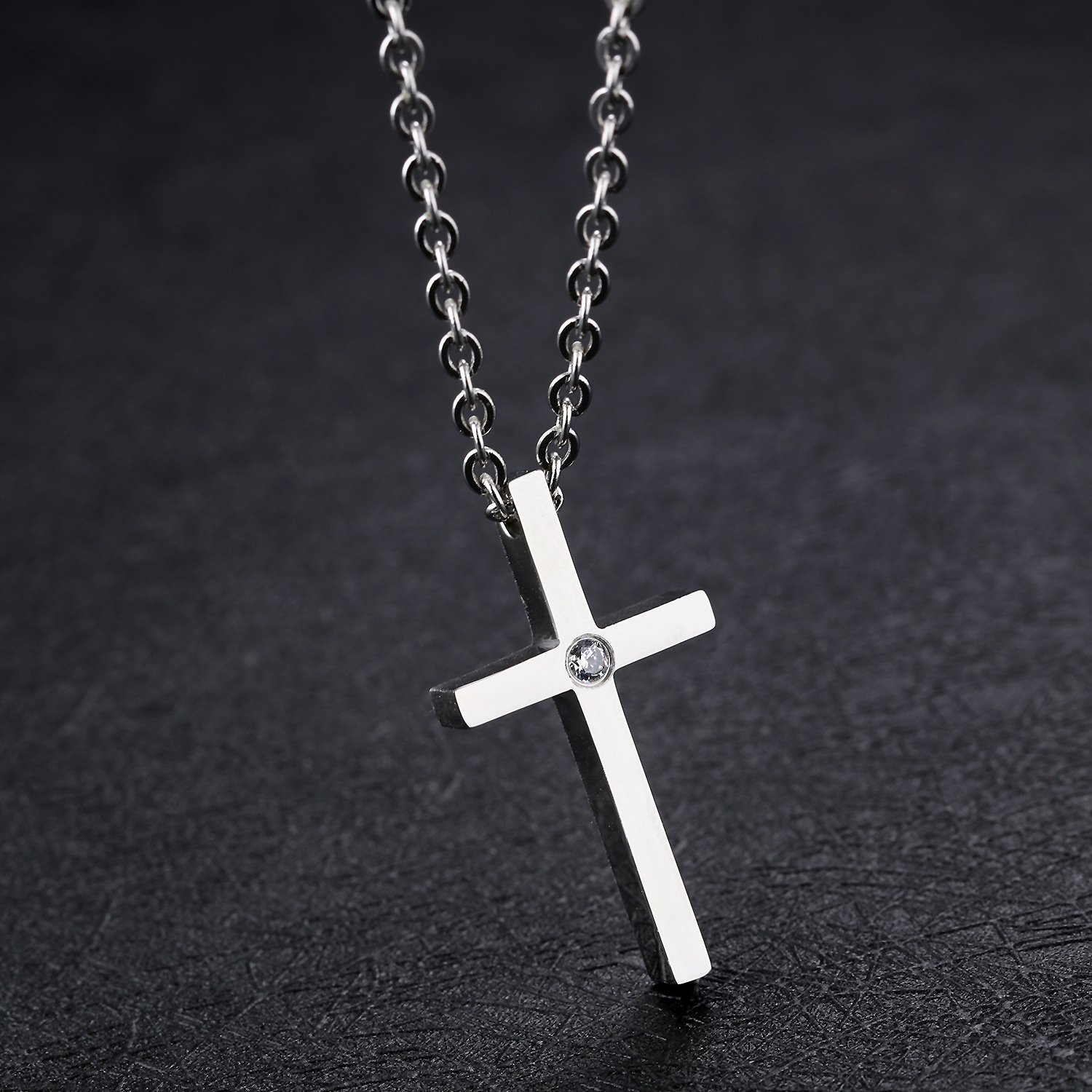 Elegant Small Cross Pendant Necklace for Women - Minimalist Sterling Silver Religious Jewelry - Perfect Mothers Day Gift, Birthday Present for Her - Ideal for Church, Weddings & Everyday Wear