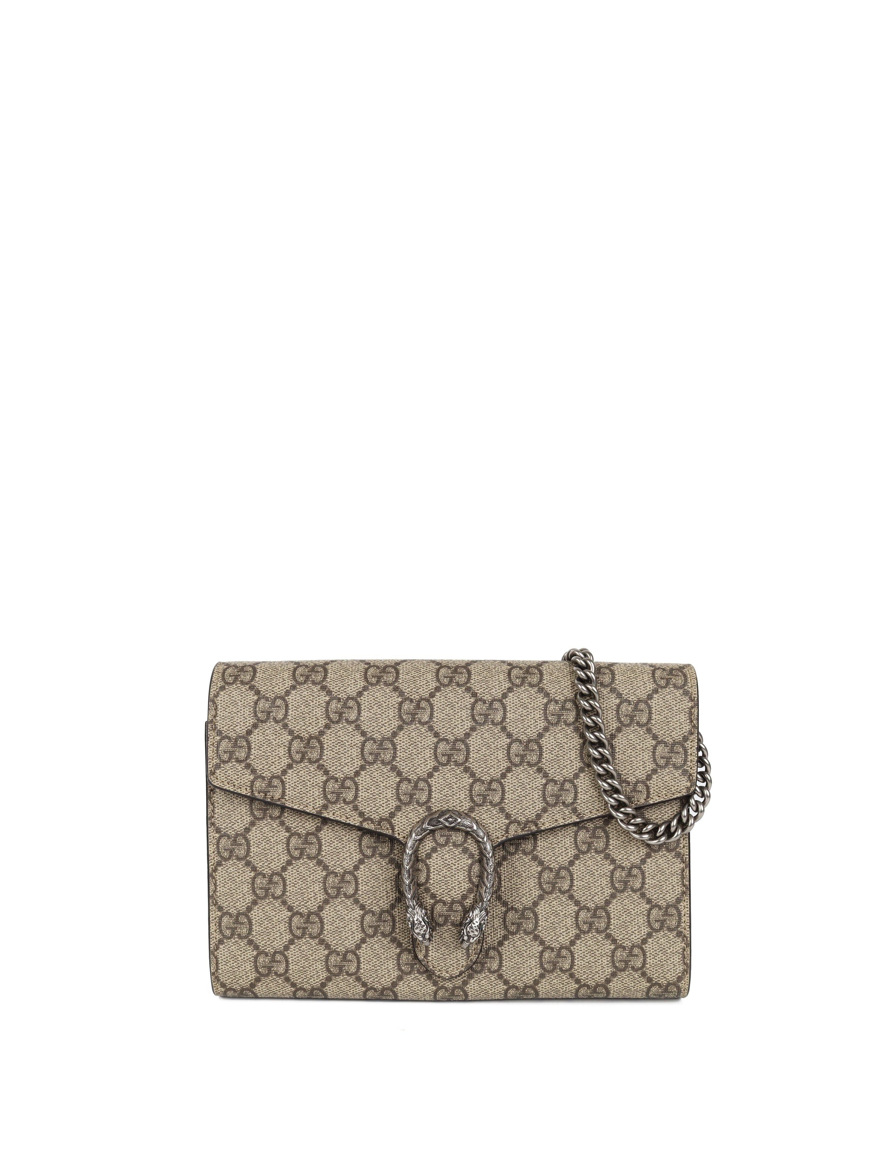 Gucci Dionysus GG Supreme Chain Wallet Bag for Women - Luxury Designer Crossbody Purse with Adjustable Strap - Perfect for Parties, Travel & Everyday Use