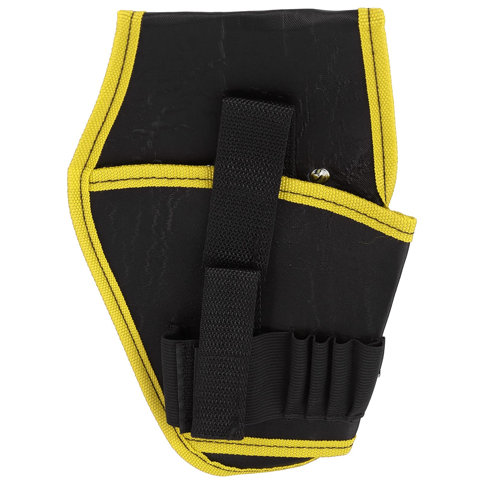 Durable Polyester Electrical Tool Bag - Portable Drill Holder Holster Pouch for Outdoor Work & DIY Projects (Yellow)