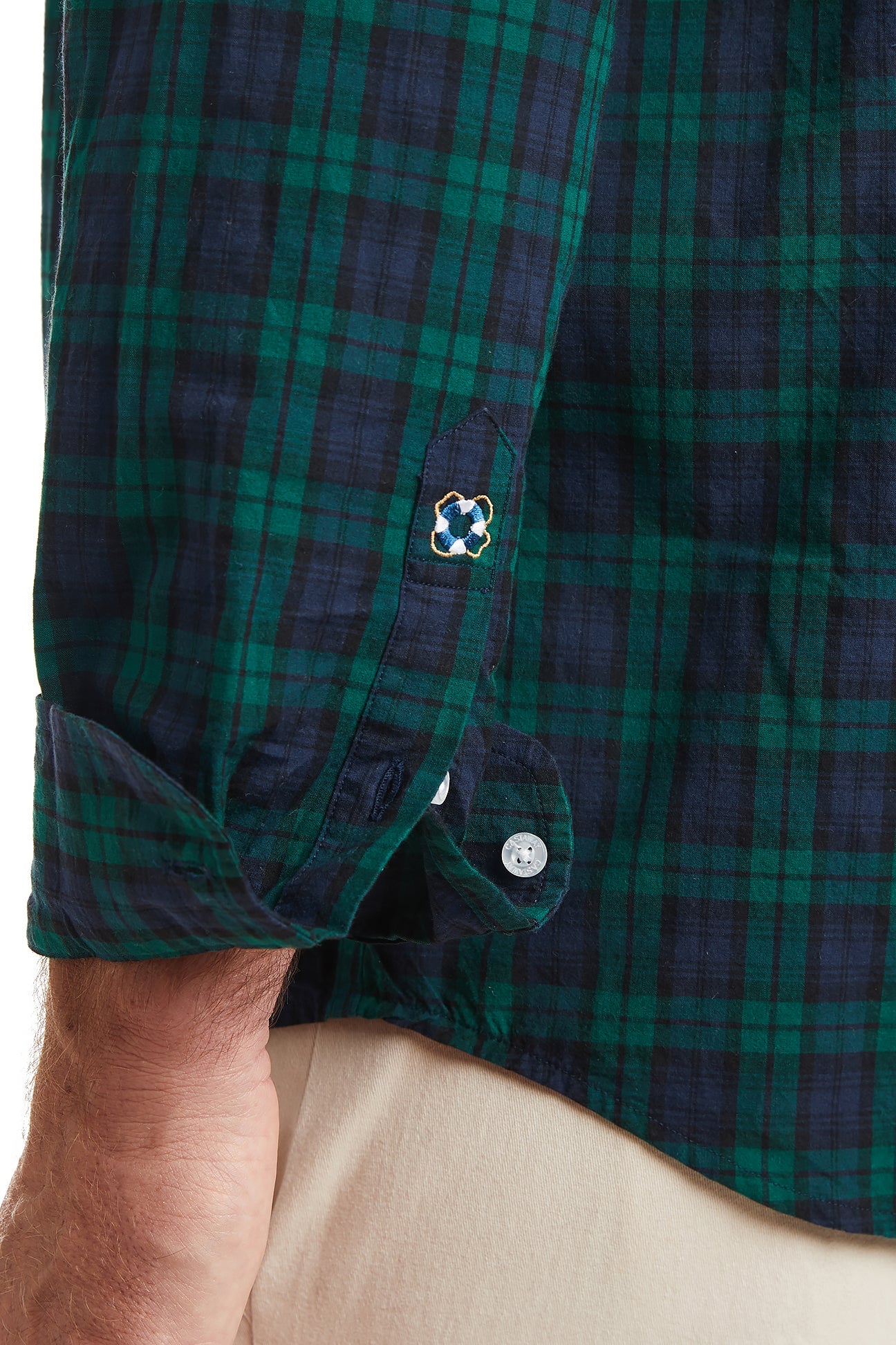 Chase Shirt Blackwatch Tartan Plaid Flannel Shirt for Men - Comfortable Casual Wear for Outdoor Activities and Everyday Style