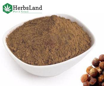 HerbsLand® Pure Bio Organic Amla Reetha Shikakai Brahmi Leaf Fenugreek Seed Powder - Natural Hair Growth & Anti-Dandruff Treatment | Face & Skin Care | Chemical-Free Shampoo Alternative (90g Each, 450g Total) for Healthy Hair & Glowing Skin at Home