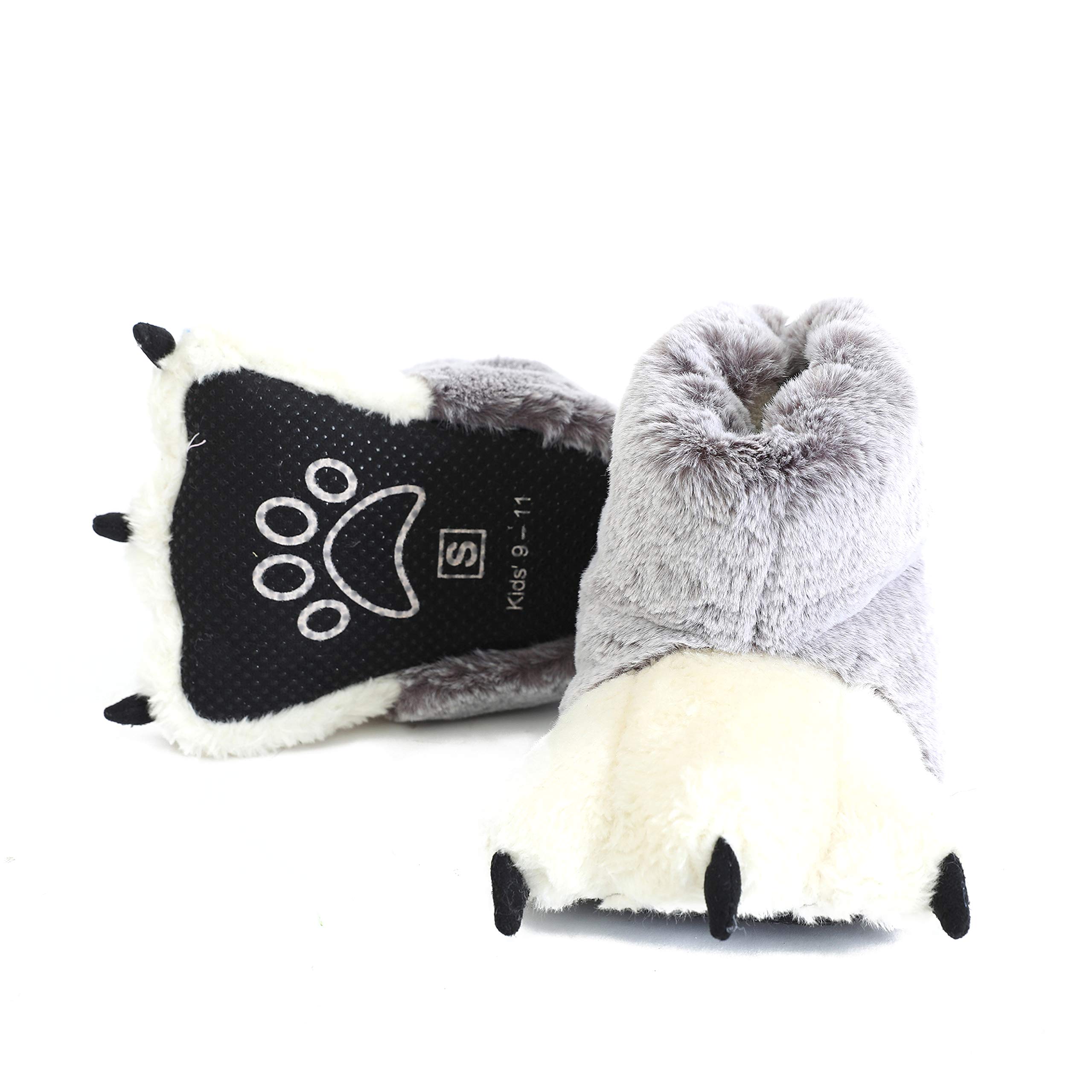 Millffy Funny Bear Paw Slippers for Adults & Kids - Cozy Dinosaur Slippers for Boys, Girls & Toddlers - Perfect for Indoor, Lounge & Home Comfort