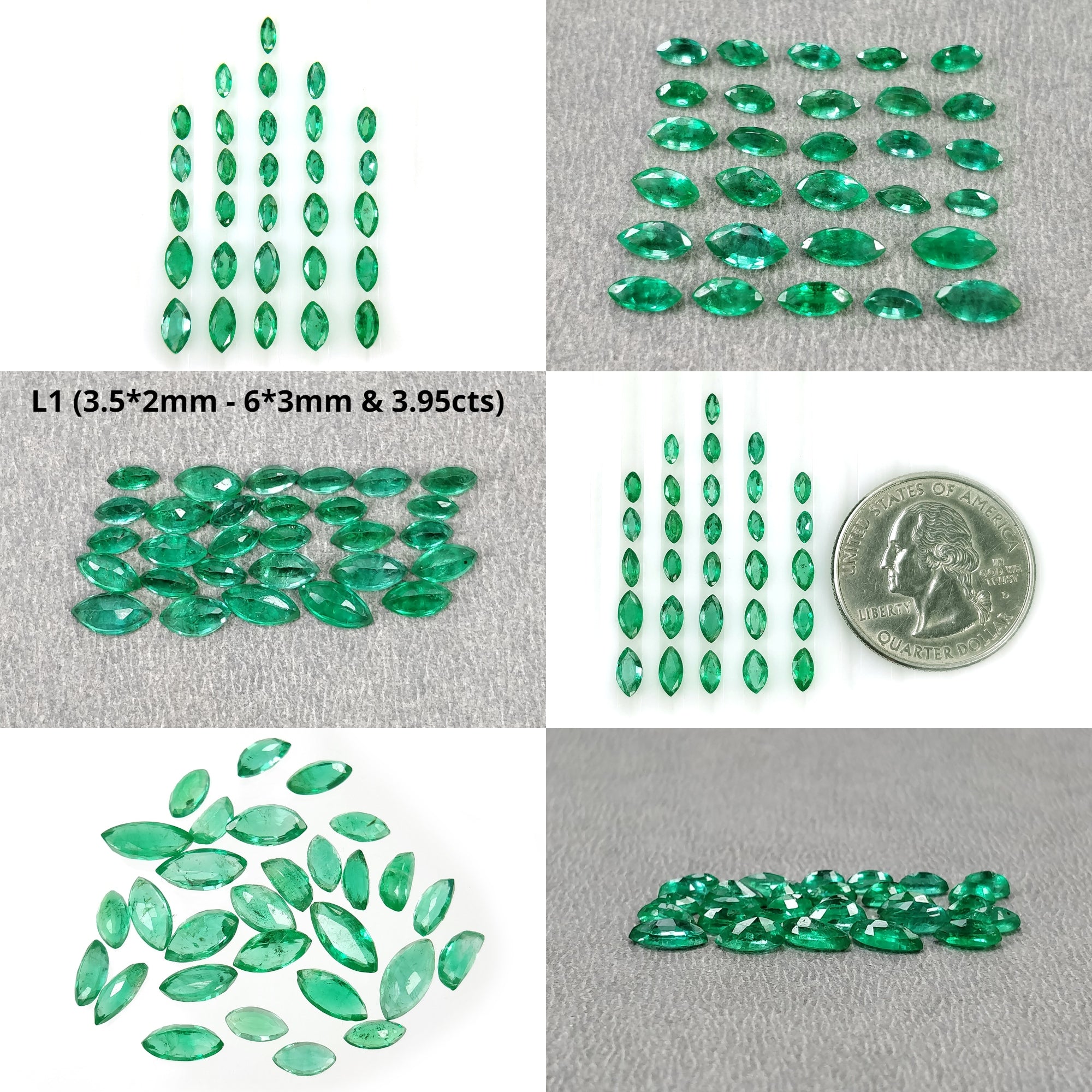 Natural Untreated Green Emerald Gemstone Marquise Cut - High Quality Loose Stones for Jewelry Making, Engagement Rings & Necklace Designs | Perfect for Birthstone Gifts, Bridal Jewelry & Luxury Accessories