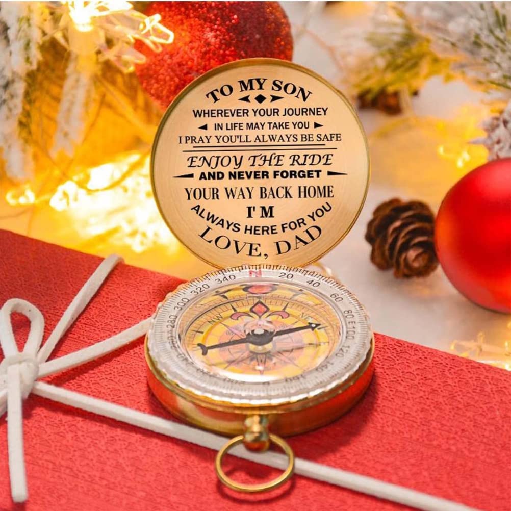 5x5x2 Inch Luminous Hiking Navigation Tool - Perfect Outdoor Camping Compass Gift for Dad & Son - Ideal for Hiking, Backpacking, and Adventure Trips