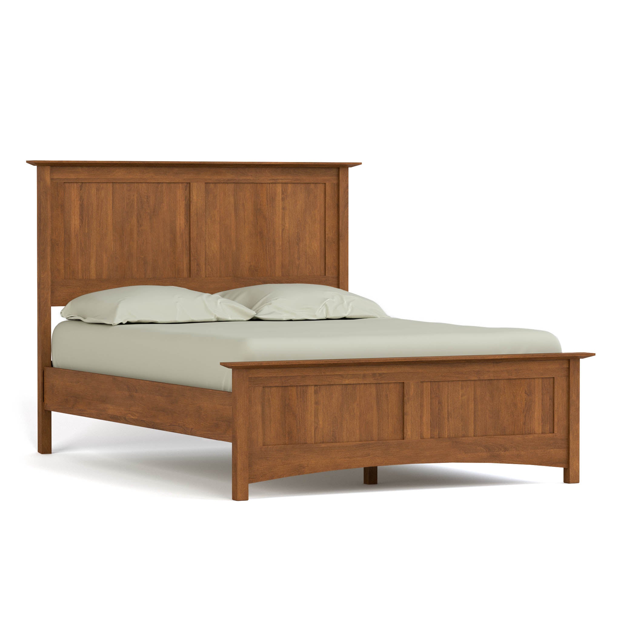 Gable Road Bed Frame - Sturdy Metal Platform Bed with Wooden Headboard - Perfect for Modern Bedrooms & Guest Rooms