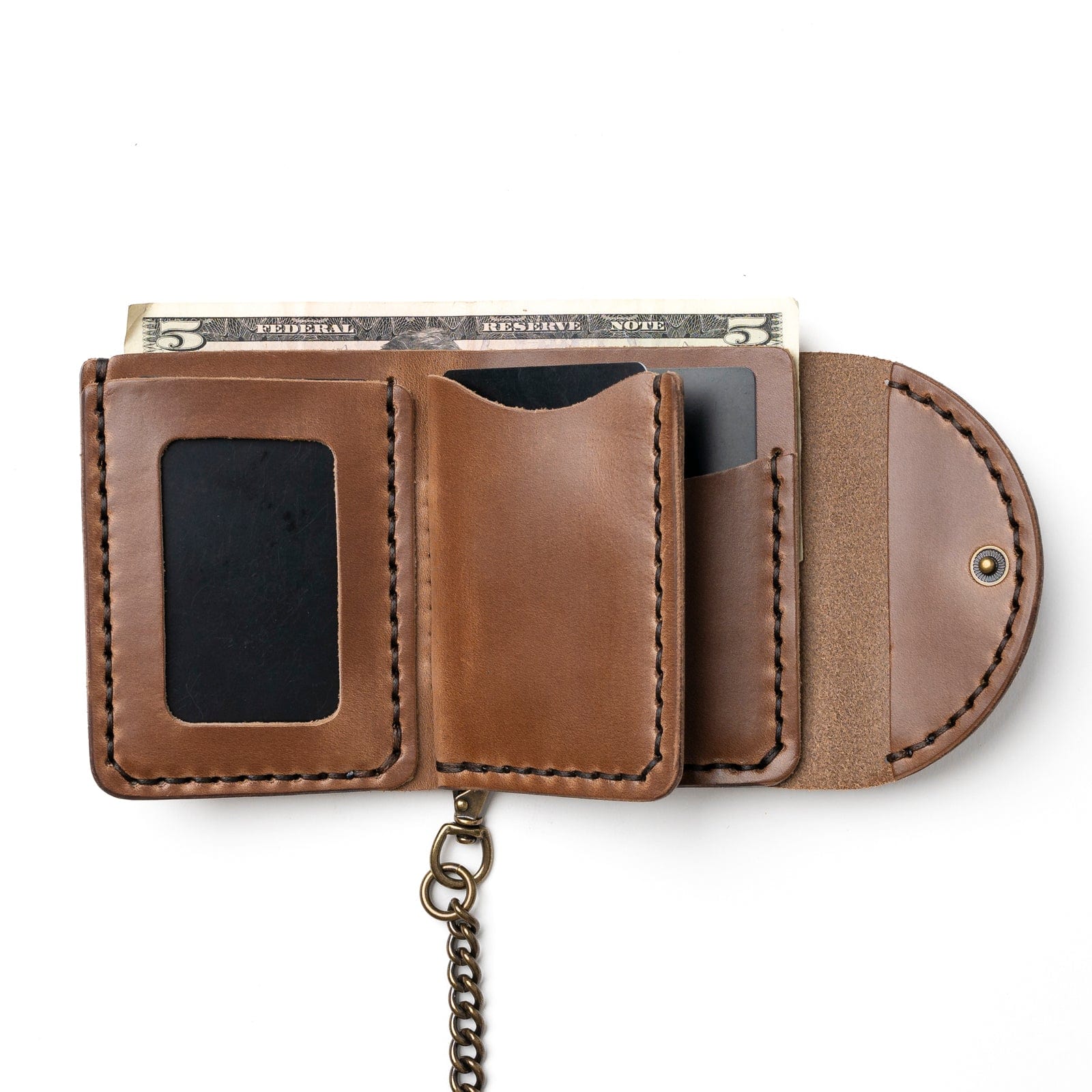 Genuine Leather Biker Wallet for Men - RFID Blocking Slim Minimalist Design - Perfect for Motorcycle Riders & Everyday Carry