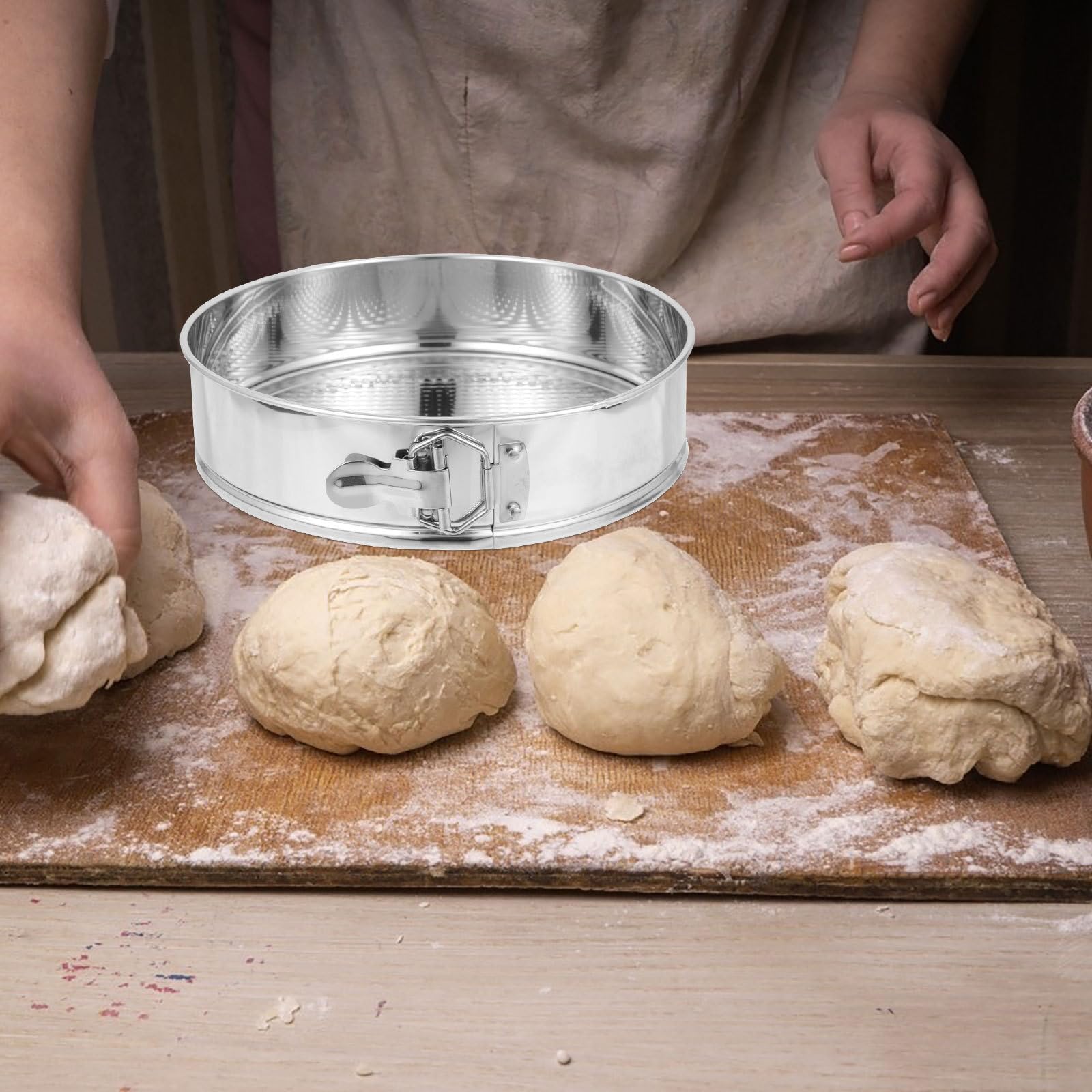DOITOOL 10 Inch Springform Pan Round Nonstick Cheesecake Pan - Stainless Steel Removable Bottom Baking Pan for Cheesecake, Quiche, Tarts | Leakproof Design for Perfect Home Baking & Dessert Making