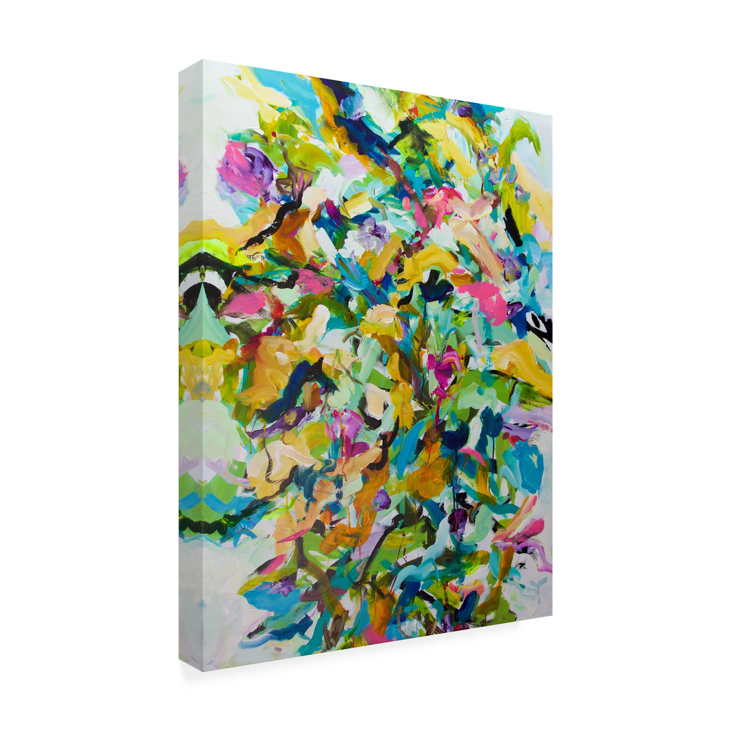 Trademark Fine Art 'Morning Glory' Floral Canvas Wall Art by Allan Friedlander - Perfect for Living Room, Bedroom & Office Decor