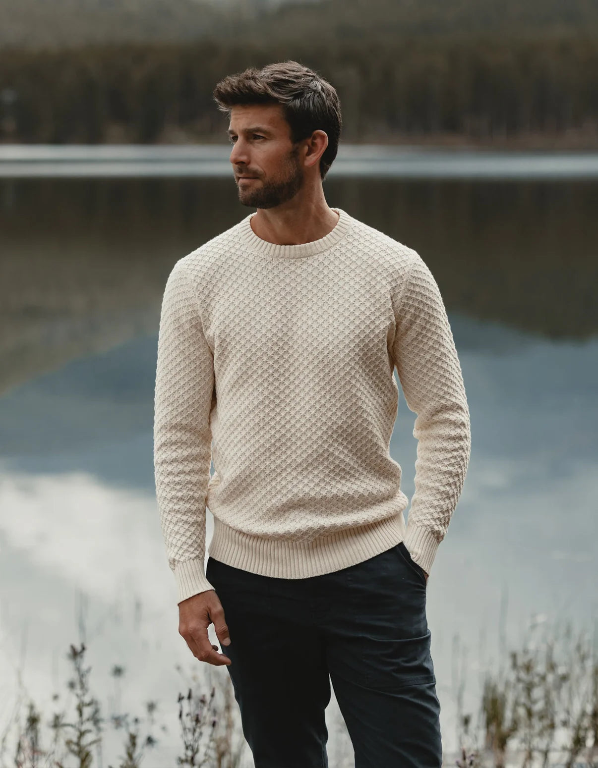 Pique Stitch Crew Neck T-Shirt for Men - Breathable Cotton Casual Tee | Perfect for Everyday Wear, Gym & Outdoor Activities