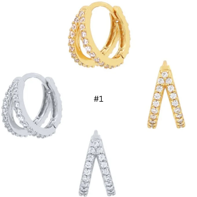 925 Sterling Silver Cartilage Hoop Earrings - 14K Gold Plated Huggie Hoops for Women, Minimalist Eternity Hoop Earrings for Cartilage & Helix Piercing | Perfect for Everyday Wear, Date Night & Gifts