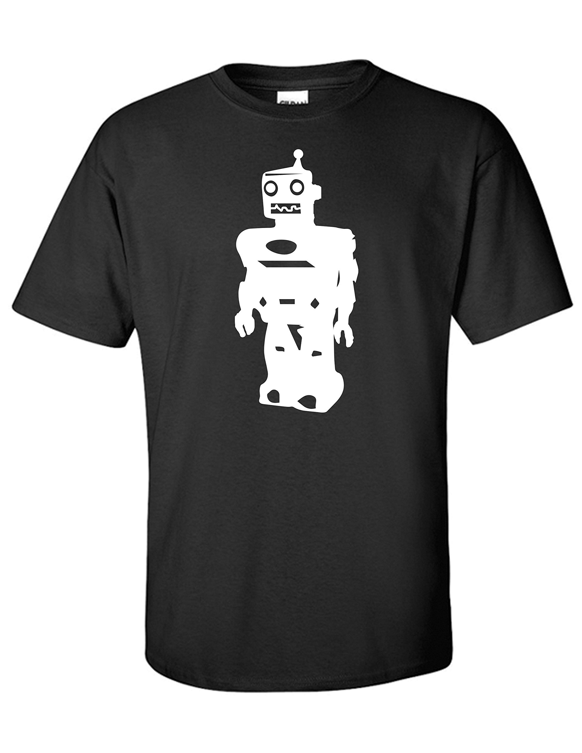 STUFF WITH ATTITUDE Robot Graphic Black T-Shirt - Cool Sci-Fi Tee for Men & Women | Perfect for Casual Wear, Cosplay & Geek Fashion