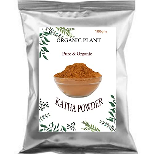 Organic Katha Powder for Natural Hair Color & Growth | Acacia Catechu Powder (100g) - Herbal Hair Dye, Paan Ingredient & Ayurvedic Remedy | Perfect for DIY Hair Care & Traditional Asian Cuisine