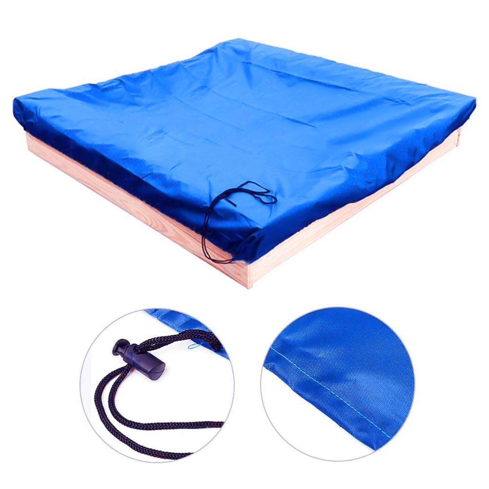 DOITOOL Kids Sandbox Cover - Waterproof Square Sandpit Shade for Outdoor Play, Garden Sandbox Protection, Child Safe Sand Play Accessory - Perfect for Backyard, Beach, and Playground Use