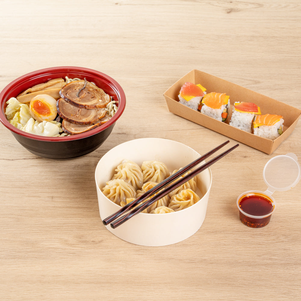 Premium Dark Brown Bamboo Twisted Chopsticks - 10-Piece Set | Eco-Friendly & Durable | Perfect for Sushi, Asian Cuisine & Home Dining