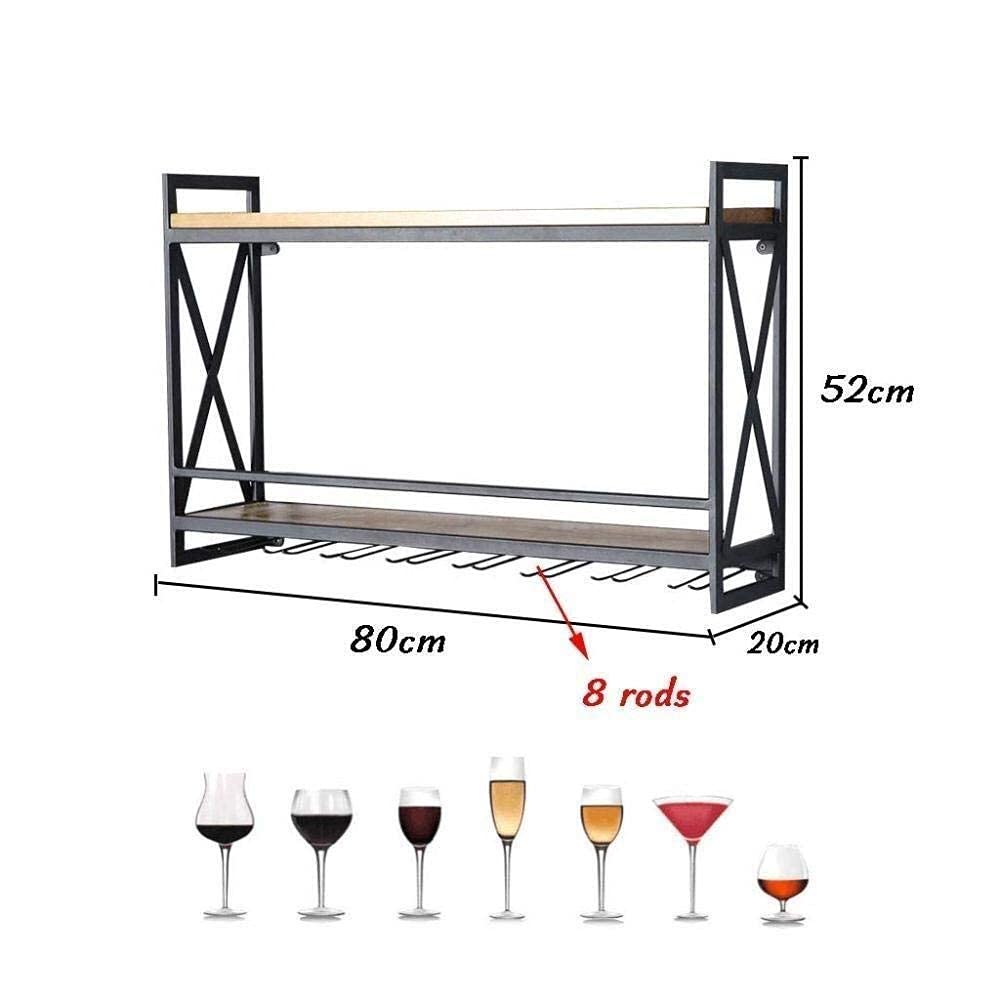Wall Mounted Wine Rack - 12 Bottle Storage Shelf for Red, White & Champagne - Rustic Wooden Wine Glass Holder with Cork Storage - Perfect for Kitchen, Bar & Dining Room Décor