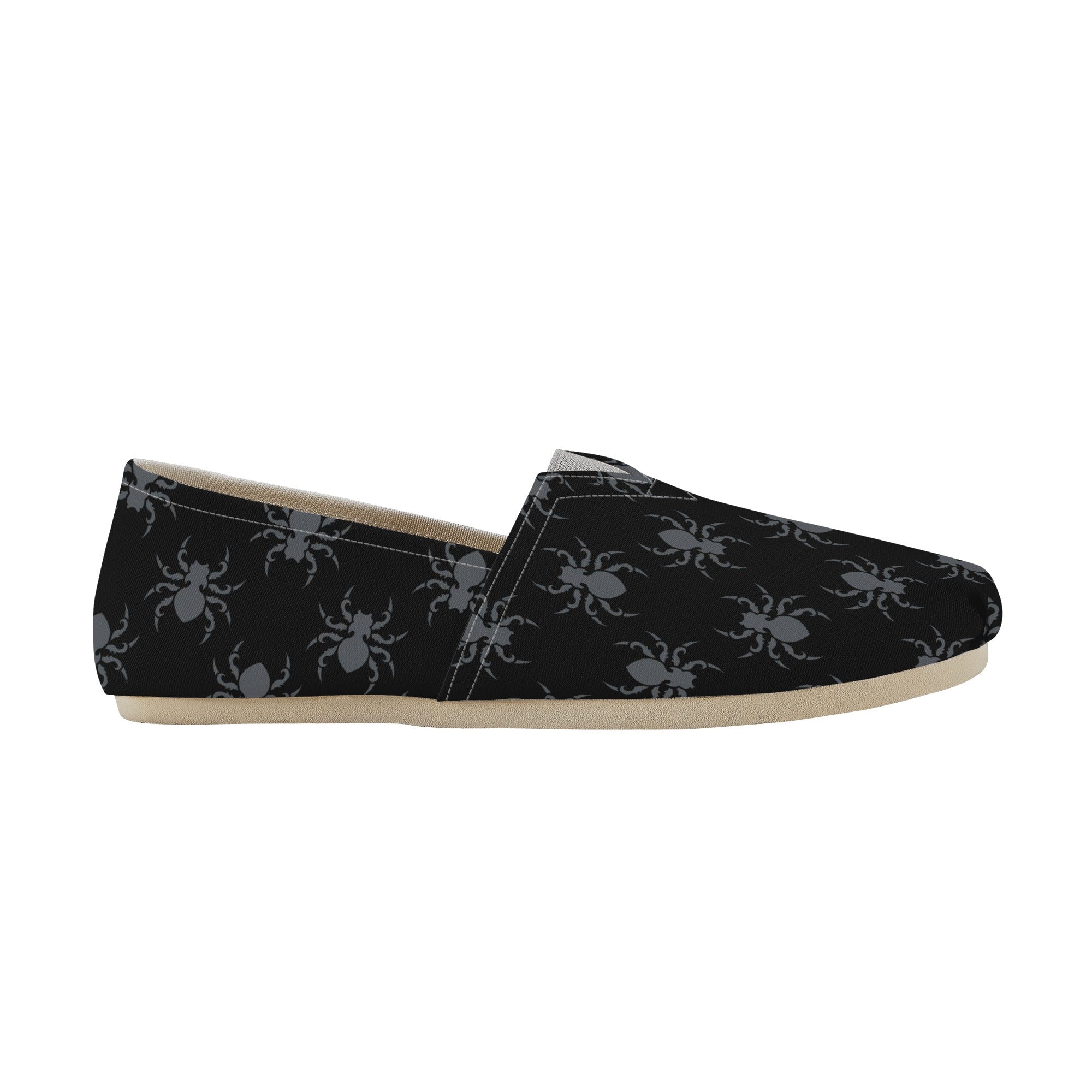 Gothic Spider Print Casual Shoes for Women - Comfortable & Stylish Sneakers for Halloween, Cosplay, and Gothic Fashion Outfits