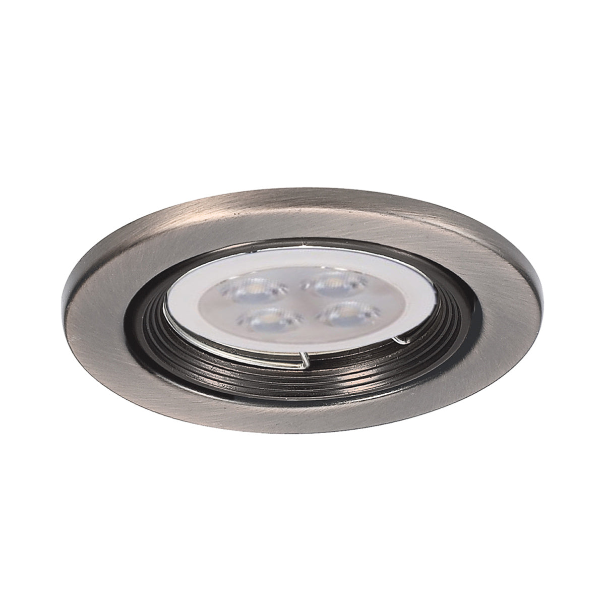 2.5 Inch Low Voltage LED Recessed Trim in Brushed Nickel - Perfect for Kitchen, Bathroom, and Hallway Lighting
