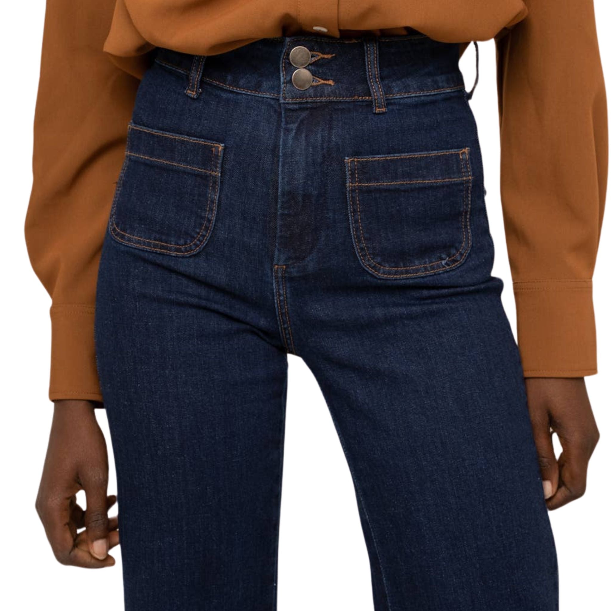 Elena Flare Jeans for Women - High Waisted Bootcut Denim Pants | Perfect for Casual Outfits, Date Nights & Office Wear