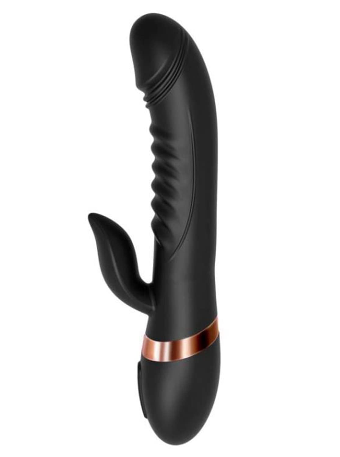Rabbit G Spot Vibrator for Women - 5 Thrusting & 10 Vibrating & 5 Rotation Modes - Dual Motor Clit Stimulator - Quiet Sex Toy for Couples - Perfect for Solo Play & Romantic Nights (Black)