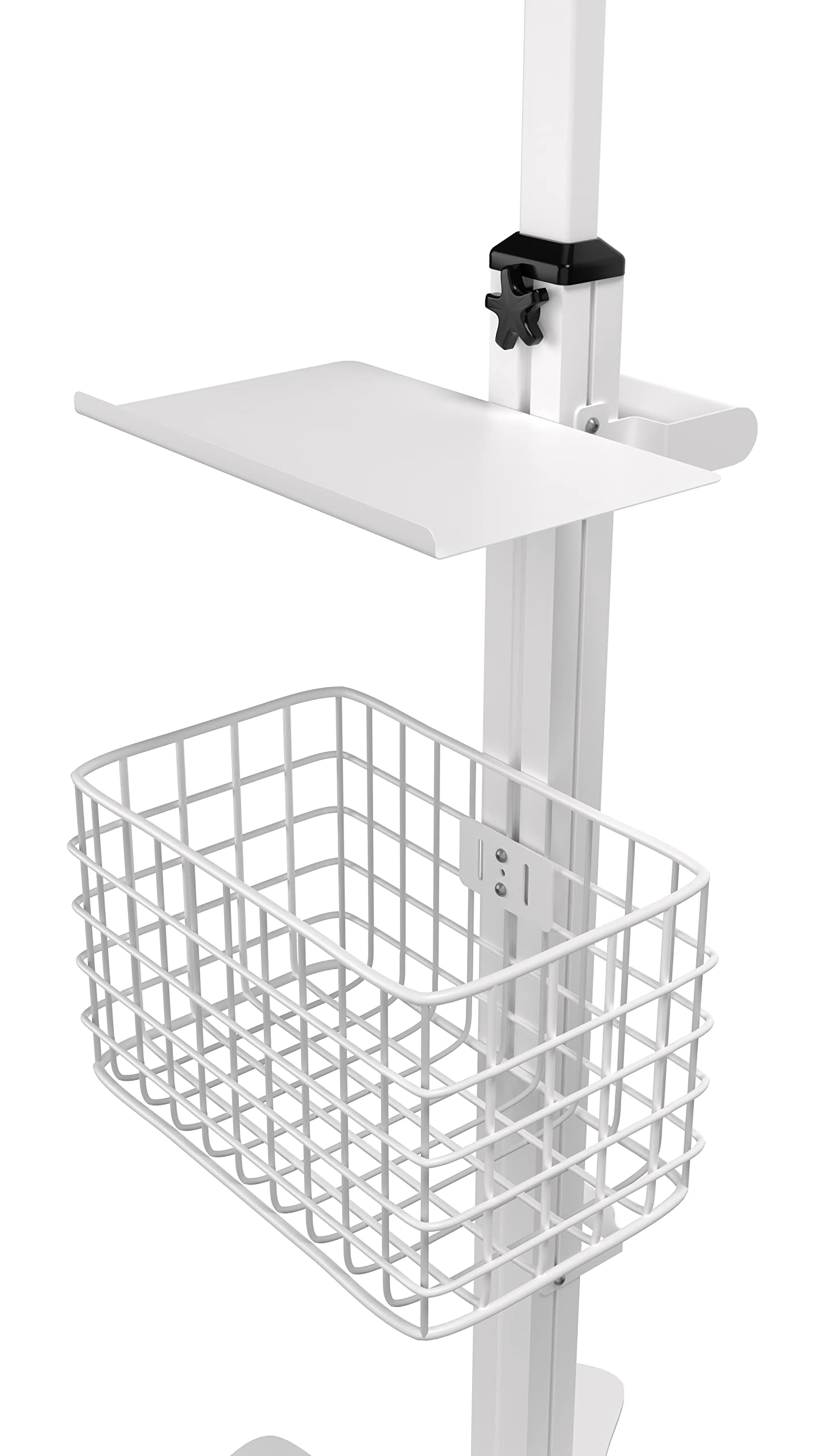 Premium Adjustable Medical Tablet Stand with Laptop Tray - Height Adjustable Mobile Stand for iPad Air 11