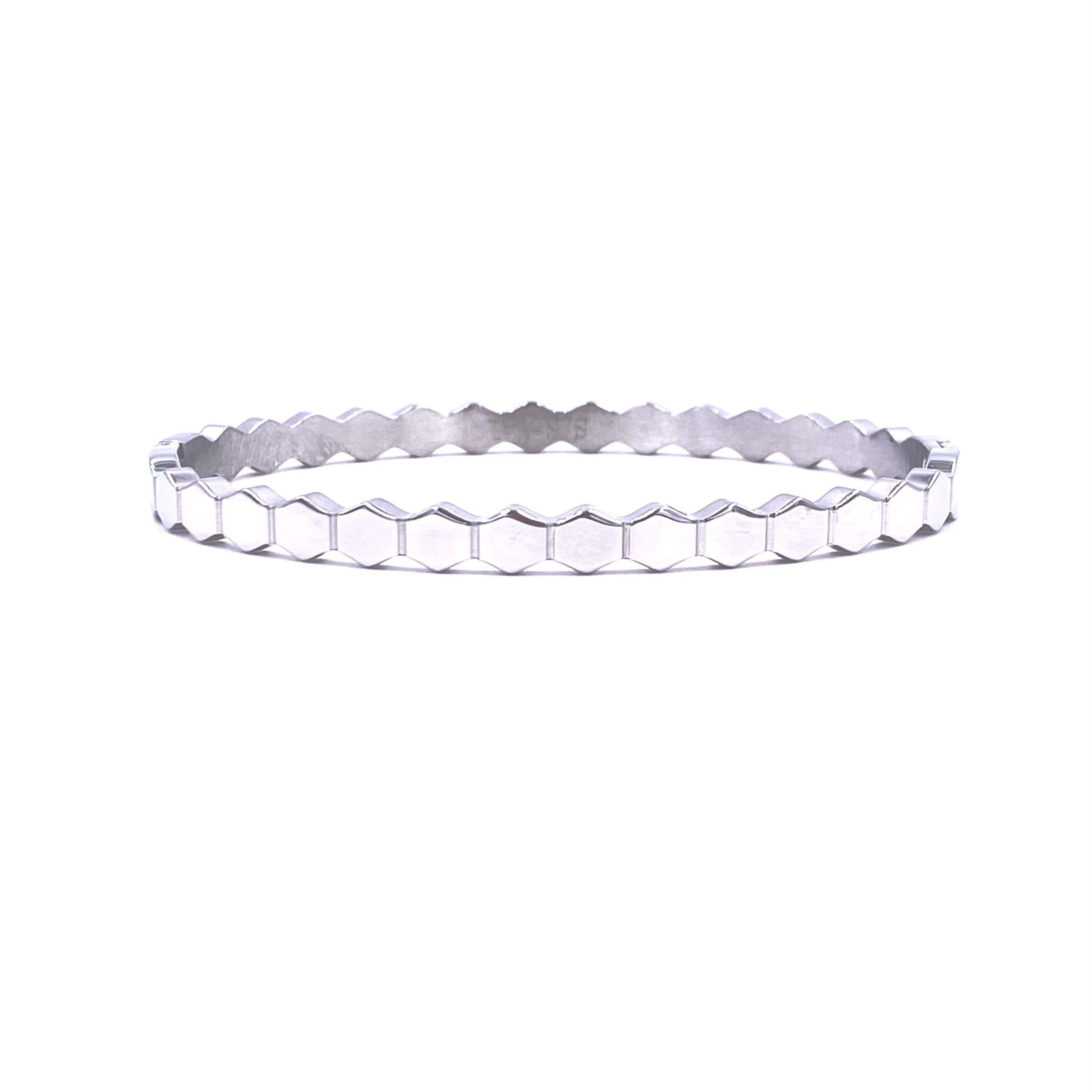 Ashley Gold Stainless Steel Bangle Bracelet for Women - Elegant & Hypoallergenic Jewelry - Perfect for Parties, Weddings & Everyday Wear