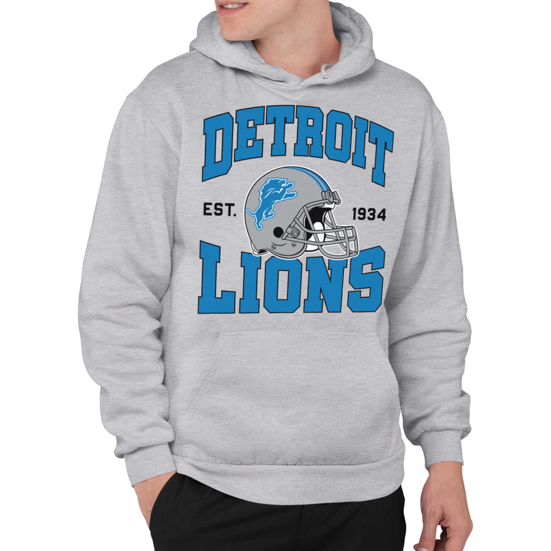 Junk Food Clothing x NFL Team Helmet Hoodie - Officially Licensed Unisex Pullover Sweatshirt for Men & Women | Game Day, Casual Wear & Sports Fan Apparel