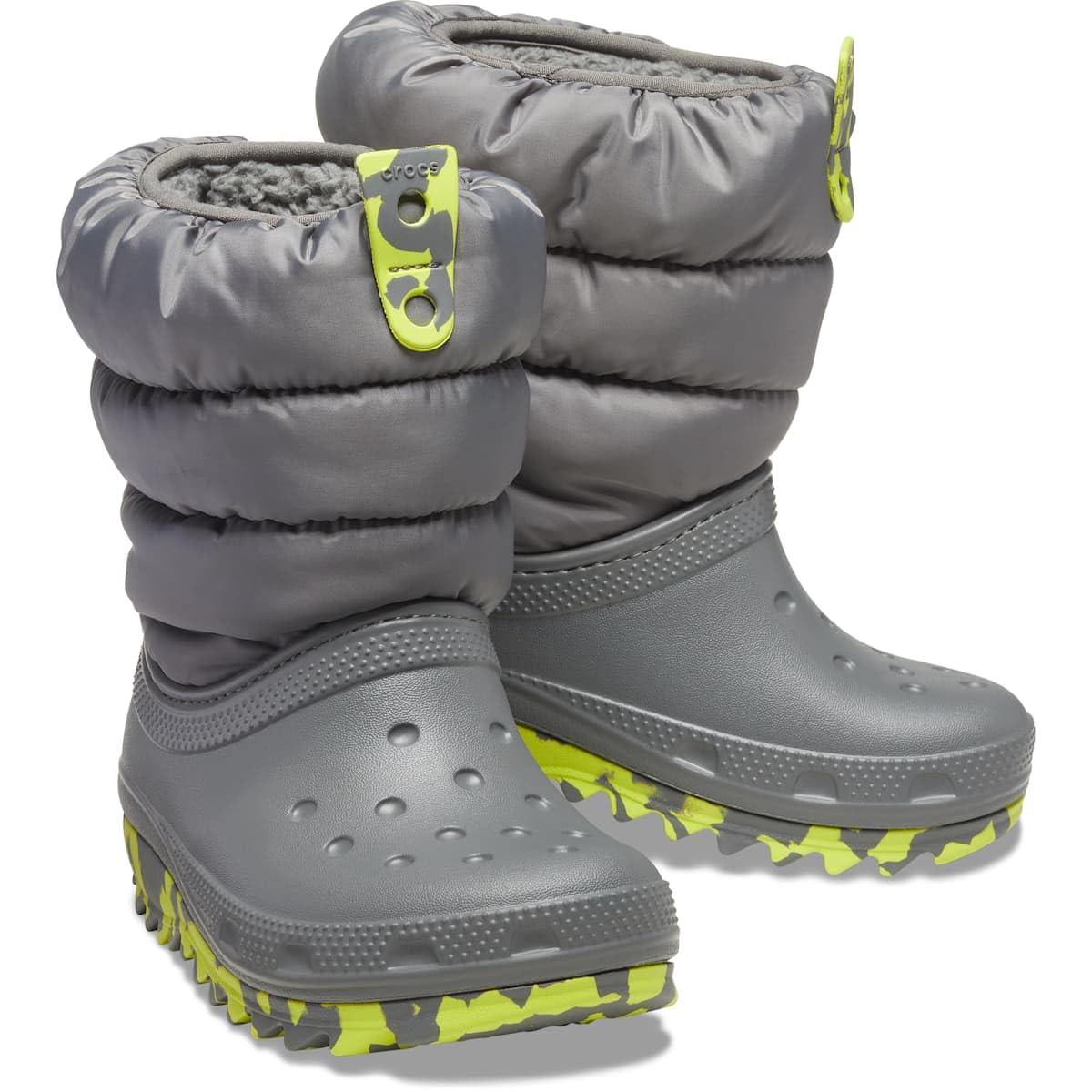 Crocs Kids' Classic Neo Puff Boot - Waterproof Winter Snow Boots for Boys & Girls - Warm & Comfortable for Outdoor Play, Snow Days & Cold Weather Adventures