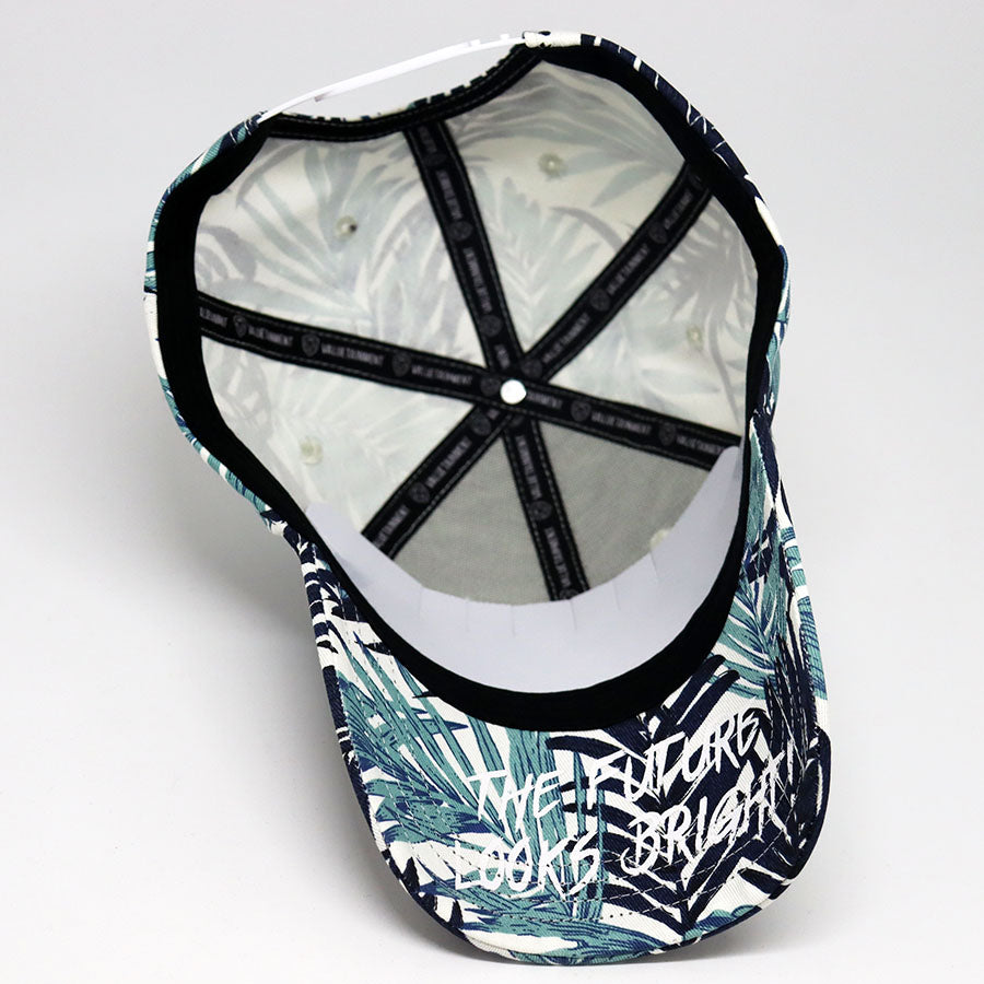 VT Shield Logo Tropical Print Snapback Hat - Stylish Adjustable Baseball Cap for Men & Women - Perfect for Beach, Summer Outfits & Outdoor Activities