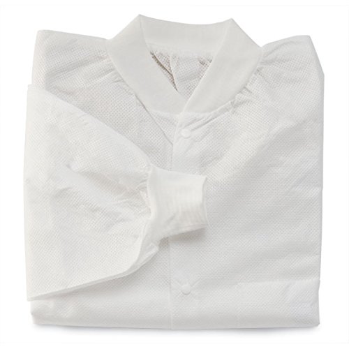 Lightweight Lab Coat for Women & Men - Large Size - Comfortable & Breathable for Lab Work, Science Experiments & Medical Use