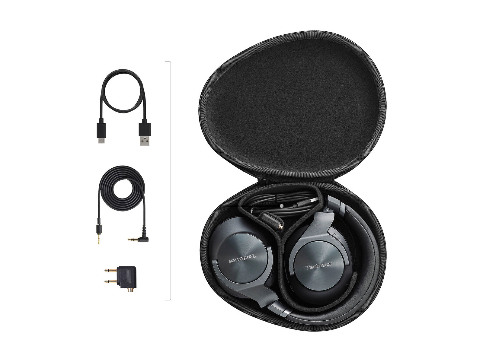 Technics EAH-A800E Premium Wireless Noise Cancelling Headphones - Hi-Res Audio, Bluetooth 5.0, 40mm Drivers for Home, Office & Travel Use