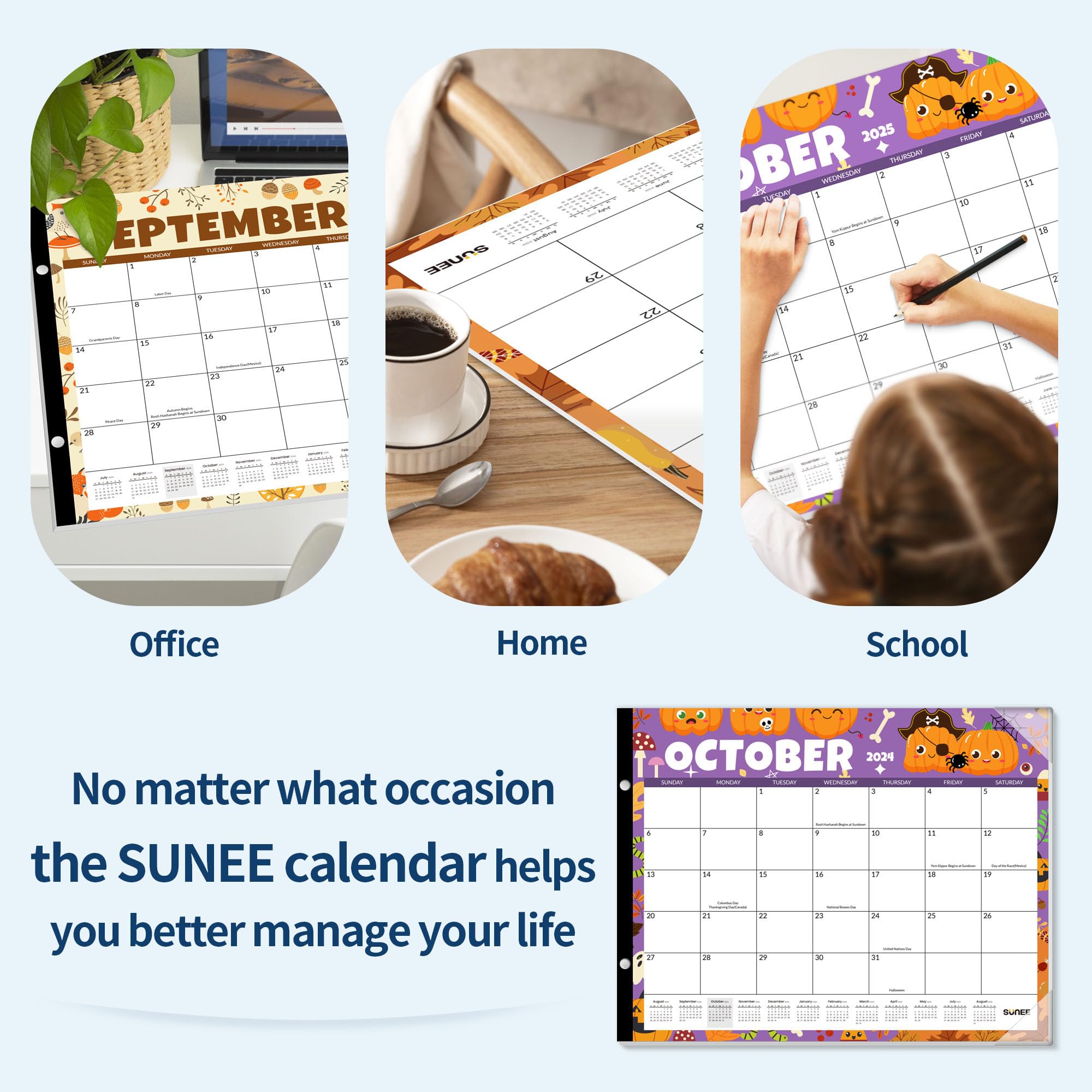 **SUNEE 2025-2026 Extra Large Desk Calendar | 22x17 Inches | 18-Month Monthly Planner (Now to March 2026) | Perfect for Teachers, Students & Families | Home, Office & School Organization**    *(Use Case: Stay organized with this spacious desktop calendar—ideal for tracking schedules, assignments, holidays, and family events at home, work, or in the classroom.)*
