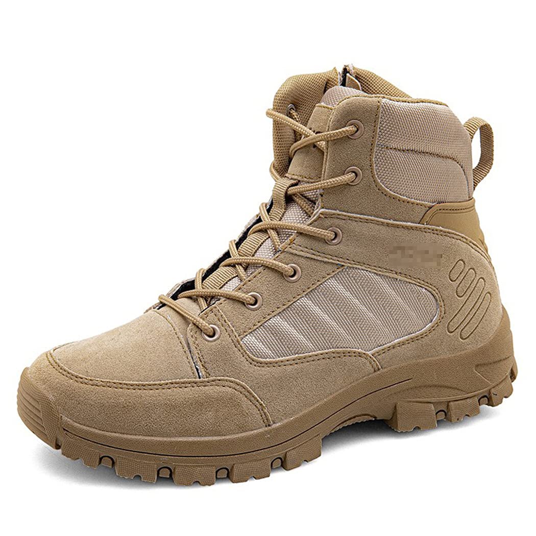 KEHAIOO Men's Tactical Military Hiking Boots - Breathable Desert Army Combat Shoes for Outdoor Hunting, Climbing & Work | Durable for Rough Terrain & Adventure Sports