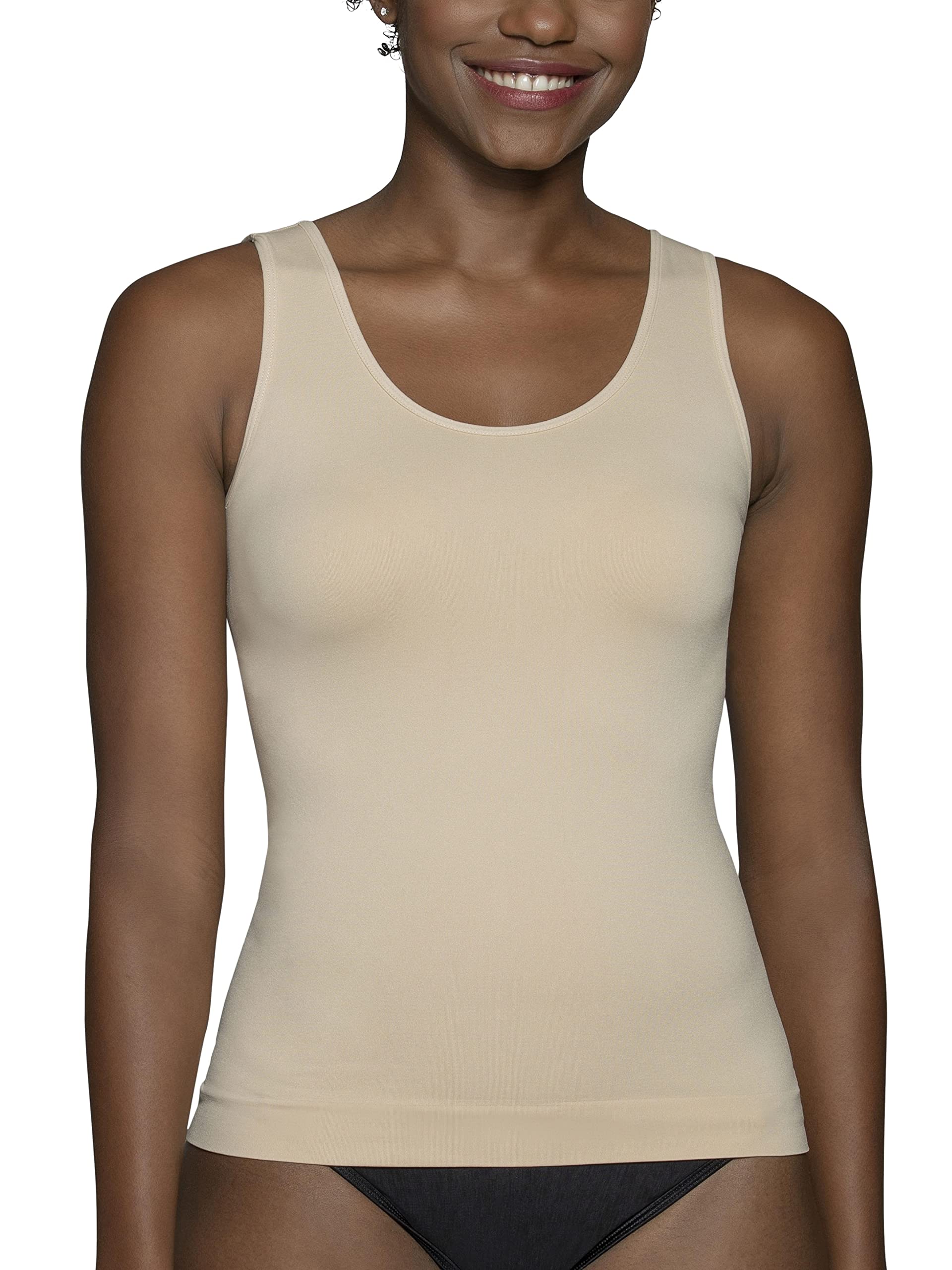 Vanity Fair Women's Camisole Tops - Soft Stretch Everyday Layering Tank Tops for Women | Perfect Under Blazers, Cardigans & Summer Outfits