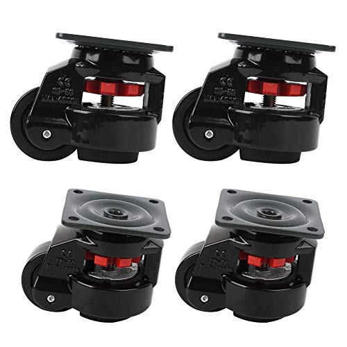 Durable Heavy-Duty Leveling Caster Wheels for Large Machines & Work Tables - Easy Installation, Long Service Life | Perfect for Workshop Equipment, Industrial Machinery & Furniture Mobility