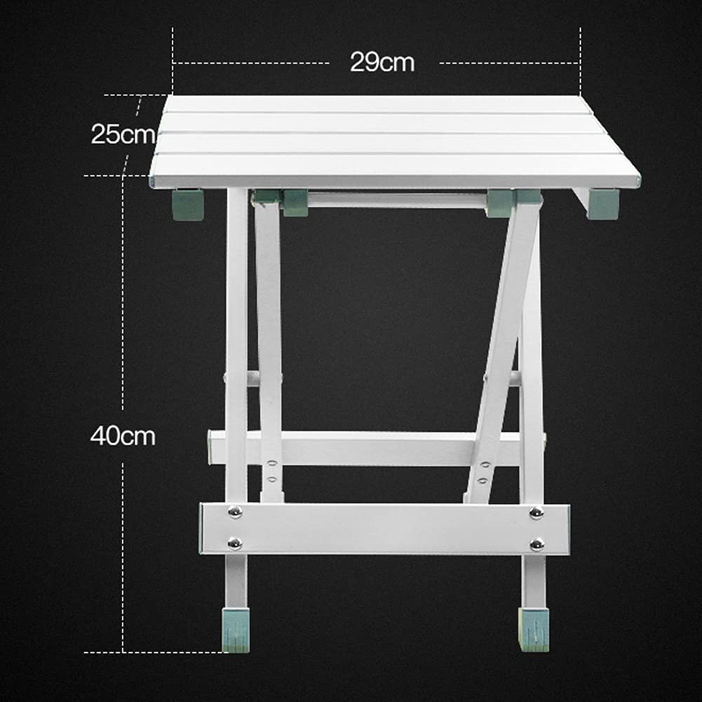 Portable Folding Camping Table Set with 4 Chairs - Adjustable Height Lightweight Aluminum Outdoor Picnic Table - Perfect for Camping, Beach, BBQ, Picnic, Cooking, Parties, Office & Indoor Use