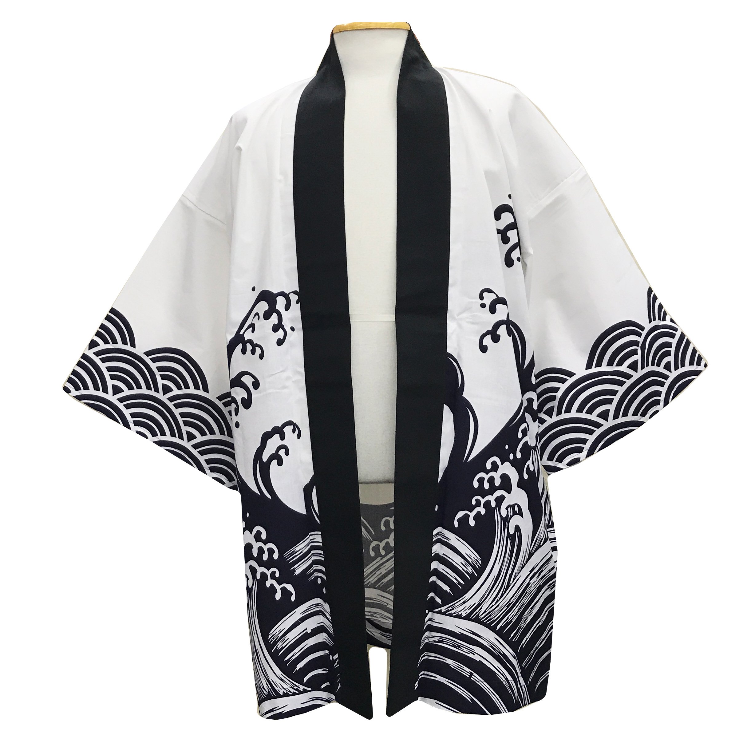 Japanese Festival Hanten Happi Coat - Traditional Cotton Kimono Jacket for Summer Matsuri, Bon Odori & Cultural Events - Perfect for Cosplay, Costume Parties & Themed Celebrations