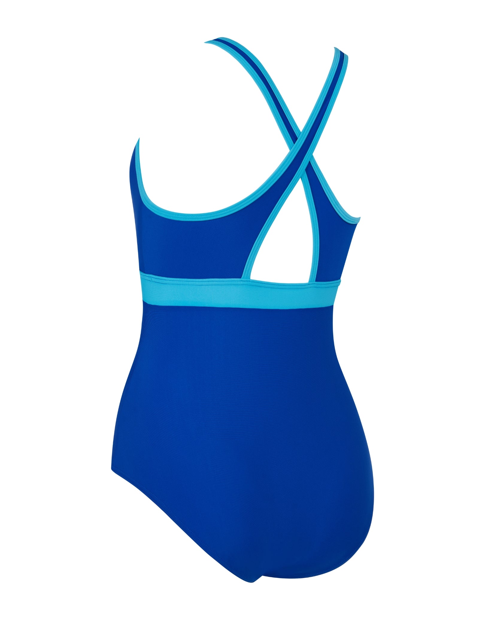 Nautilus Dakota Crossback Swimsuit for Women - Stylish Blue One Piece Bathing Suit for Swimming, Beach Vacation & Summer Activities