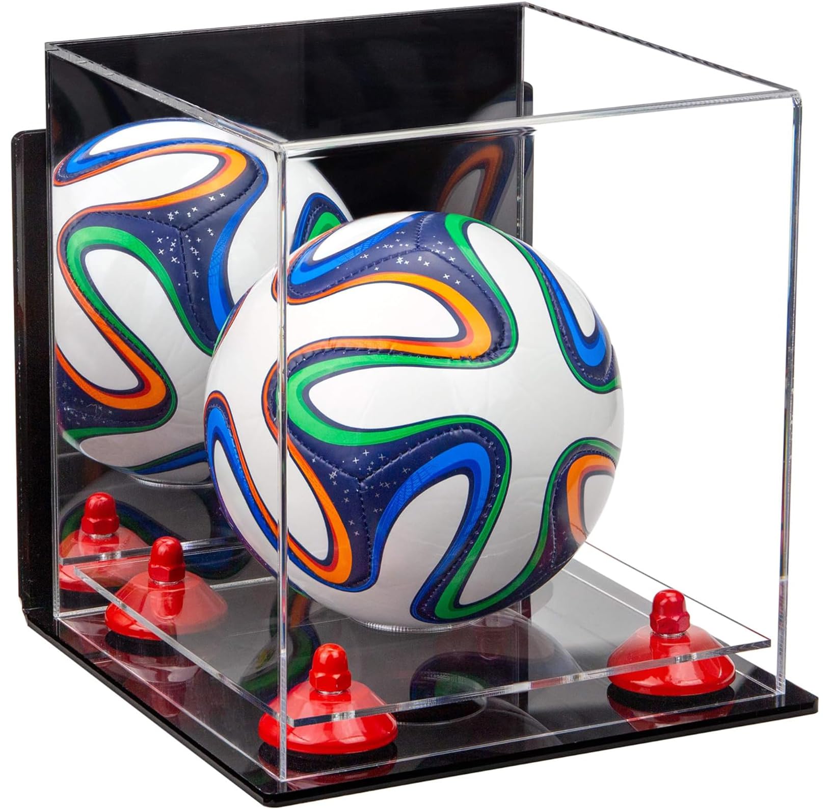 Mini Acrylic Soccer Ball Display Case - Perfect for Collectibles, Miniatures & Sports Memorabilia - Ideal for Home, Office & Gift Showcase