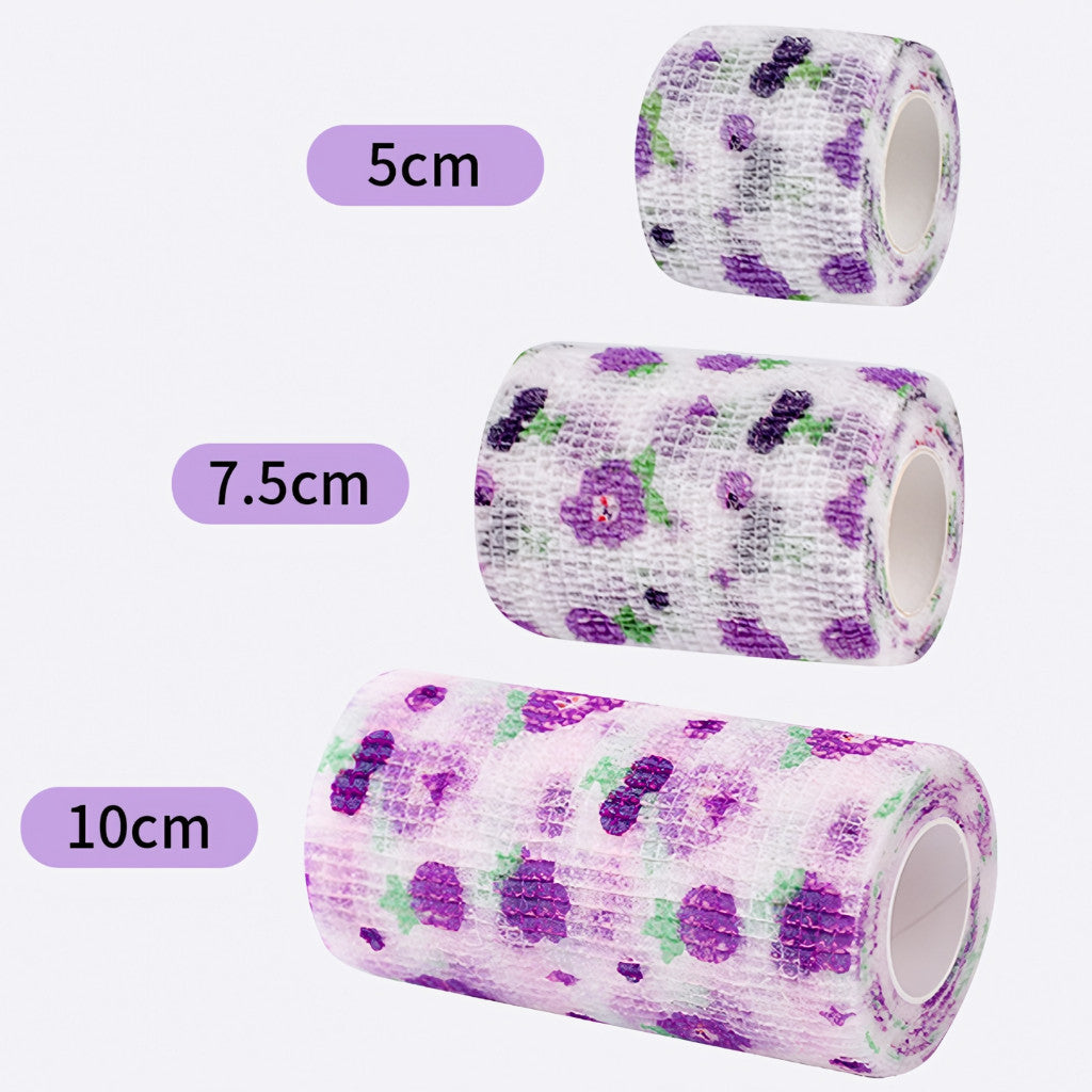 **Self-Adhesive Pet Bandage Wrap - 5cm, 7.5cm, 10cm Elastic Medical Tape for Dog & Cat Wound Care, Foot Protection & Injury Recovery - Ideal for Post-Surgery, Sprains & First Aid**