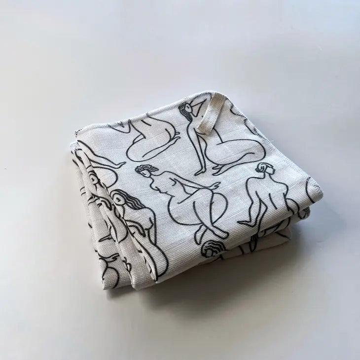 Gentle Exfoliating Muslin Face Cloth for Sensitive Skin - Soft Facial Cleansing Towel for Daily Skincare & Makeup Removal - Perfect for Spa, Travel & Gentle Exfoliation