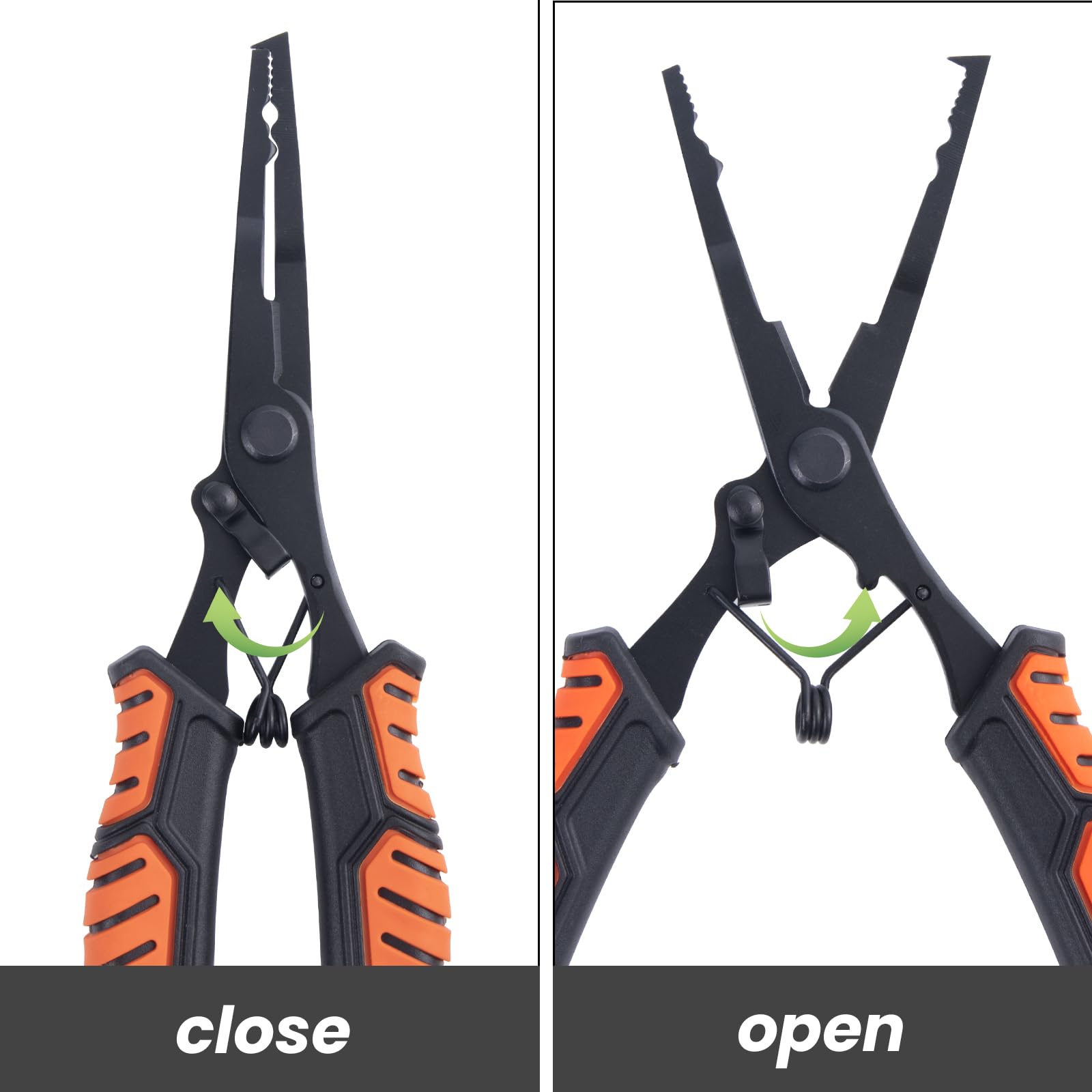 Goture 7-Inch Stainless Steel Fishing Pliers Set with Line Cutter & Storage Bag - Hook Remover, Needle Nose Pliers for Saltwater & Freshwater Fishing - Perfect for Anglers, Fishing Gear Kit & Outdoor Adventures