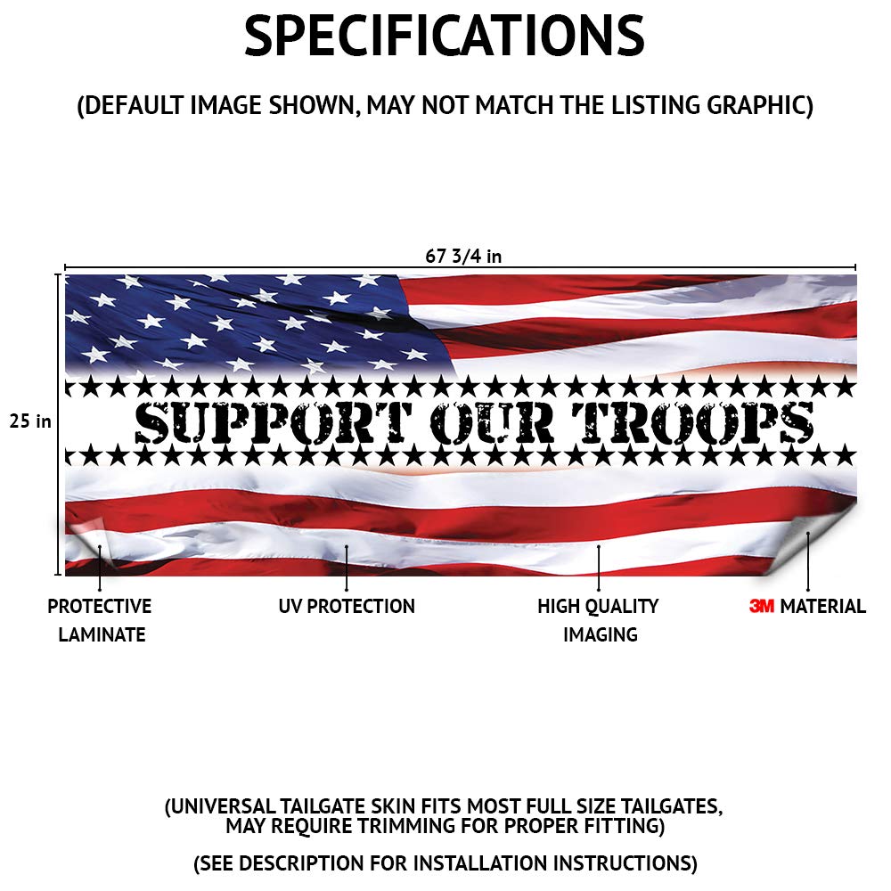Georgia Flag Truck Tailgate Wrap - HD Decal Graphics with 3M Professional Grade Material | Universal Fit for Full Size Trucks | Weatherproof & Car Wash Safe | Made in USA | Perfect for Tailgating, Car Shows & Patriotic Display
