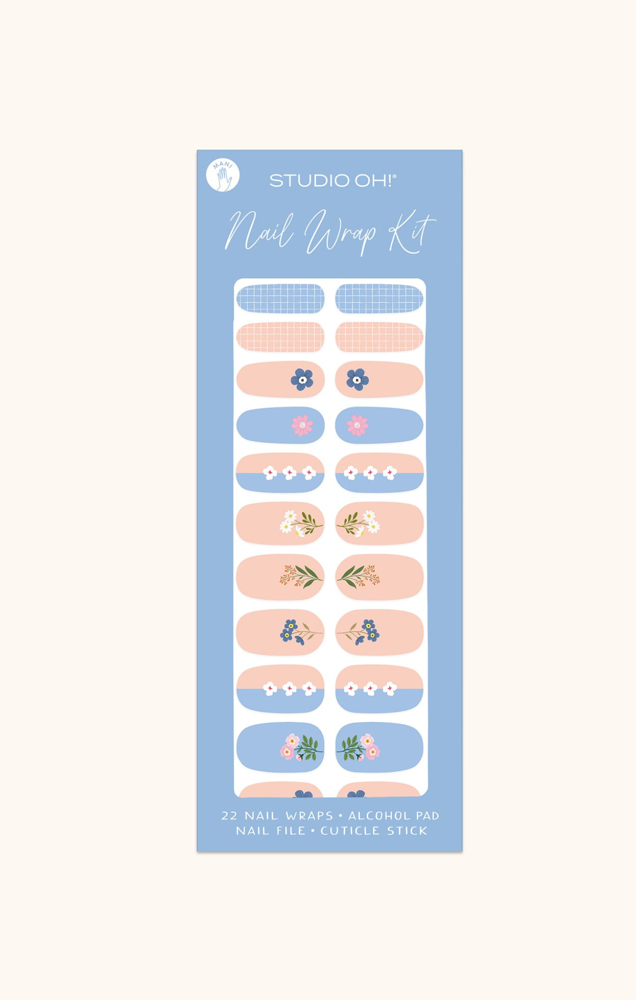 Premium Nail Wrap Kit with 24 Designs - DIY Gel Nail Stickers for Salon-Quality Manicures at Home | Perfect for Parties, Weddings & Everyday Wear